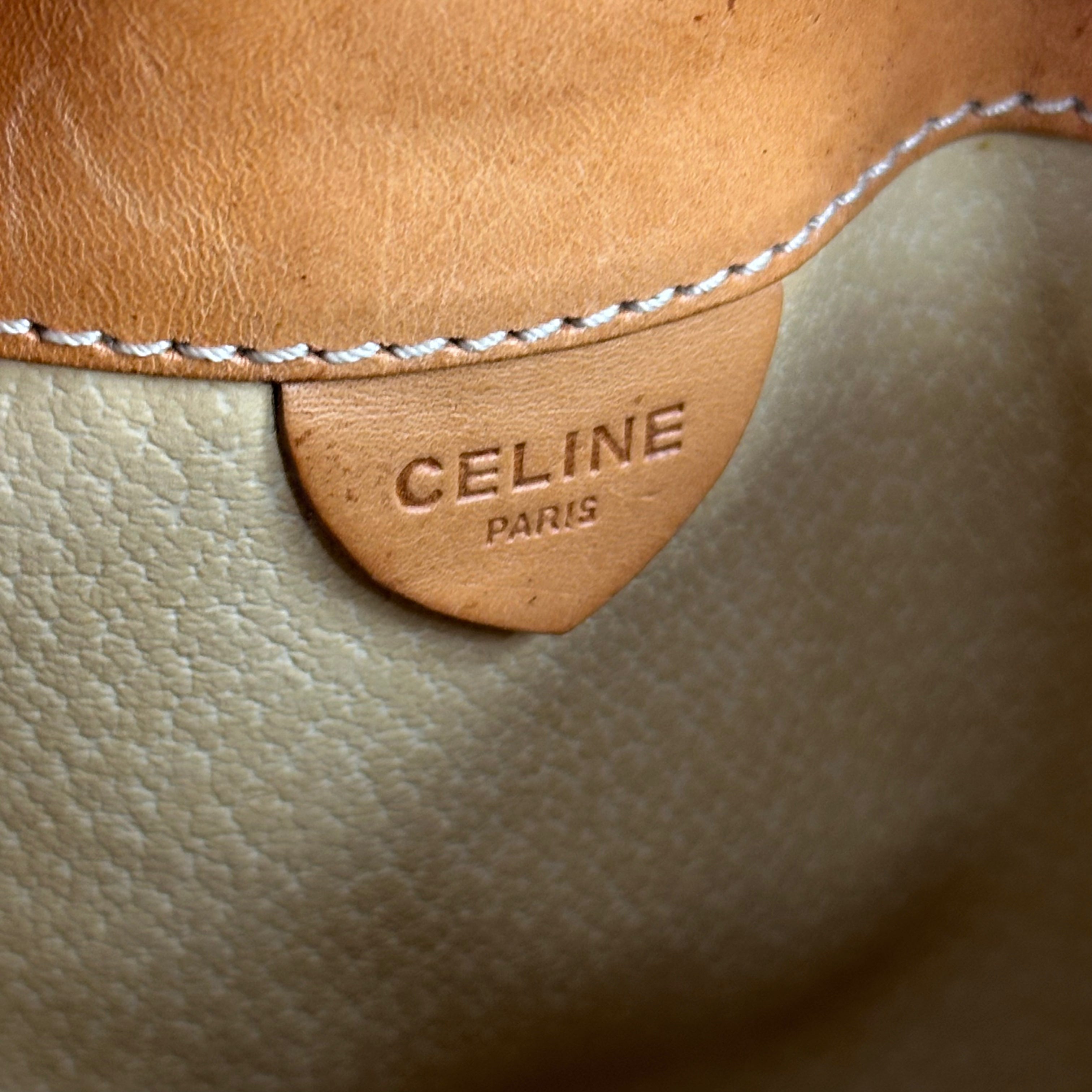 Vintage Macadam Bucket Bag w/Pouch