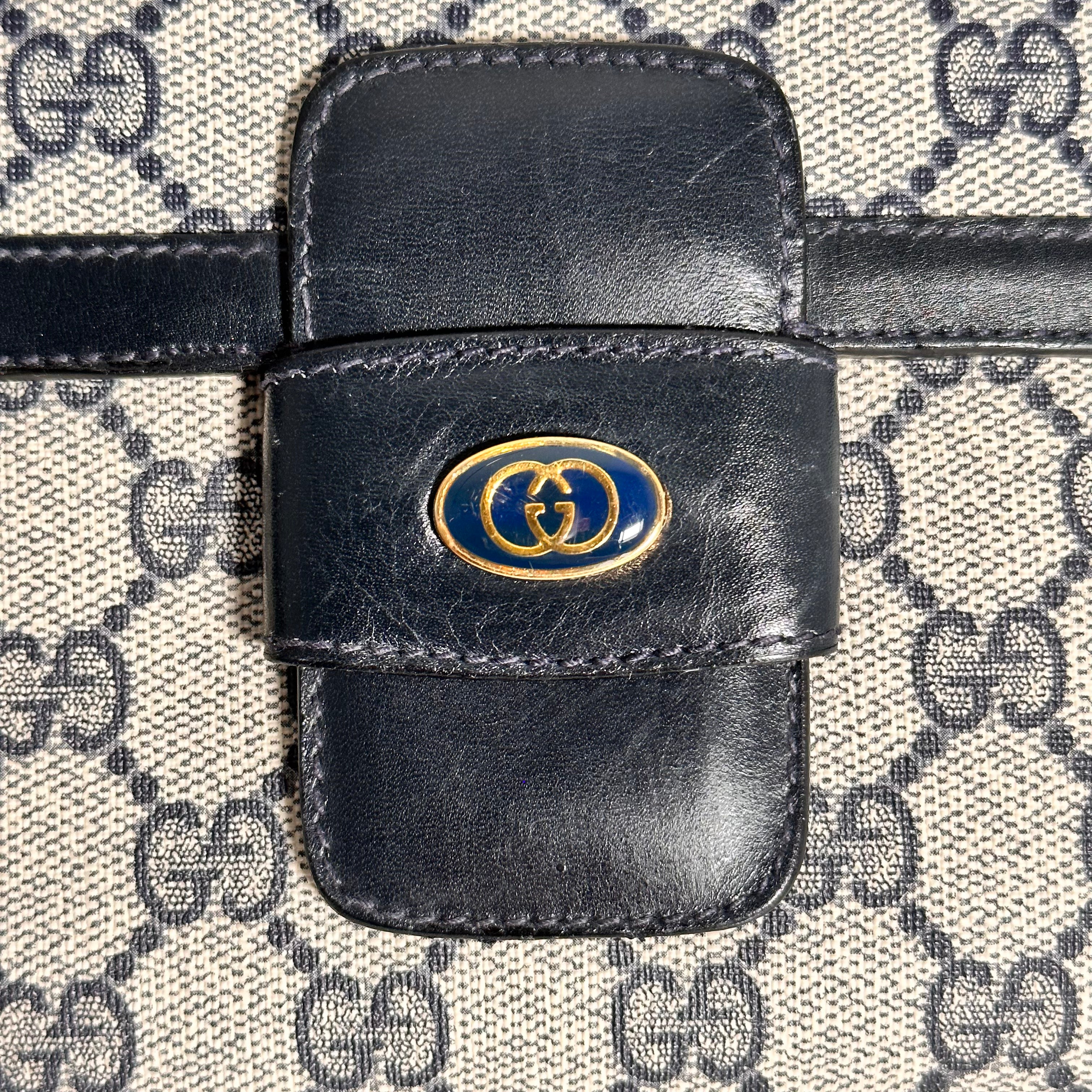 Navy GG Web Crossbody