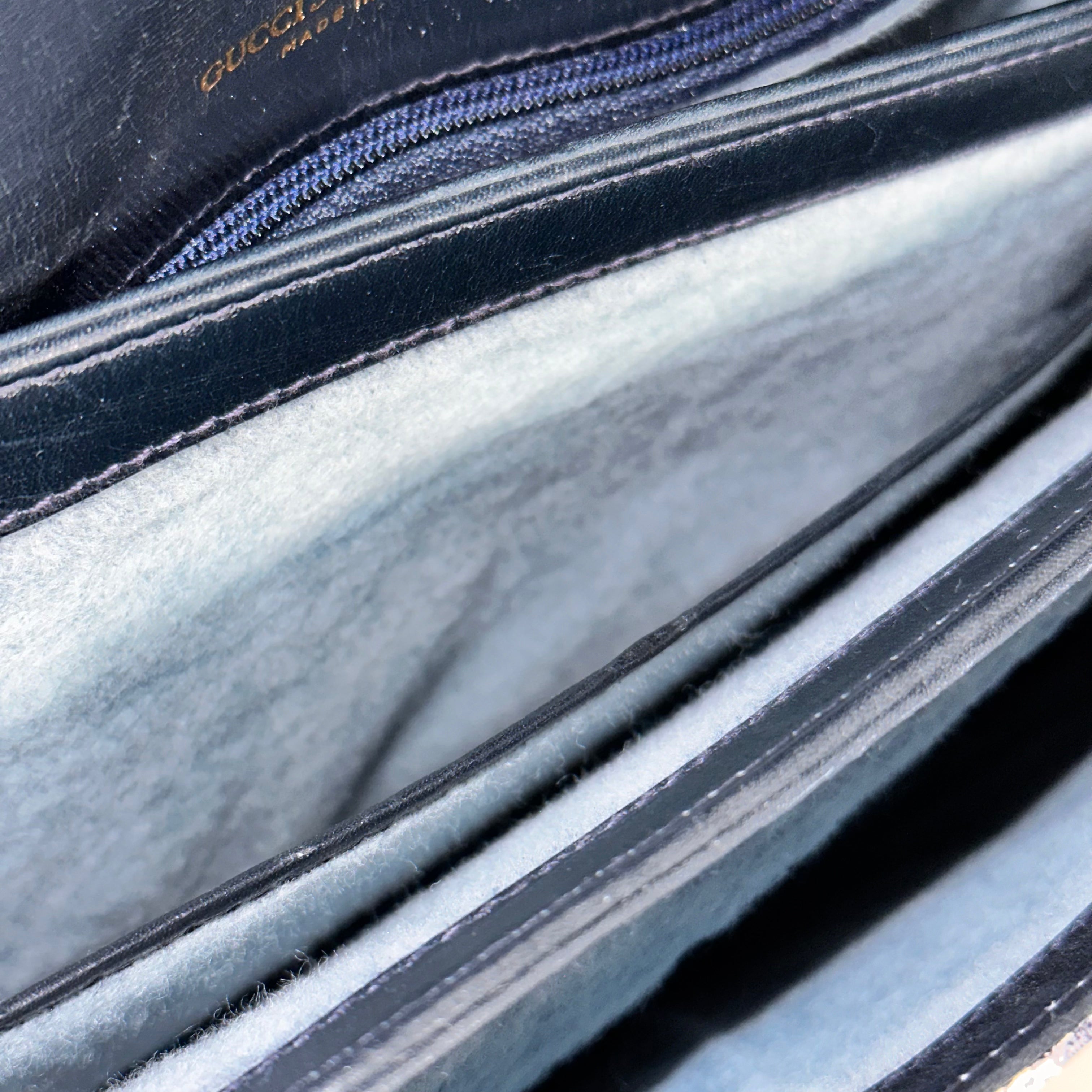 Navy GG Web Crossbody