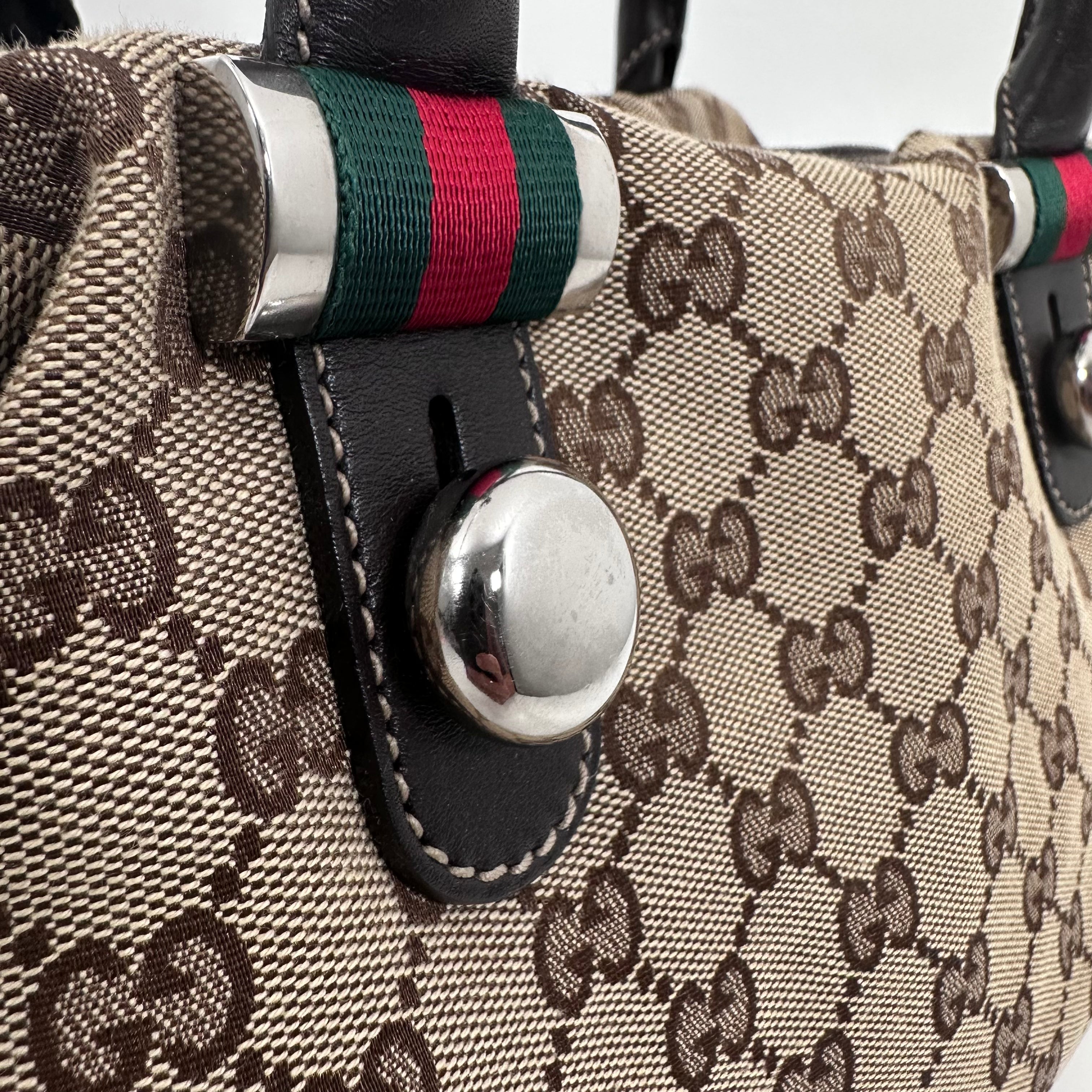 Vintage GG Canvas Handbag