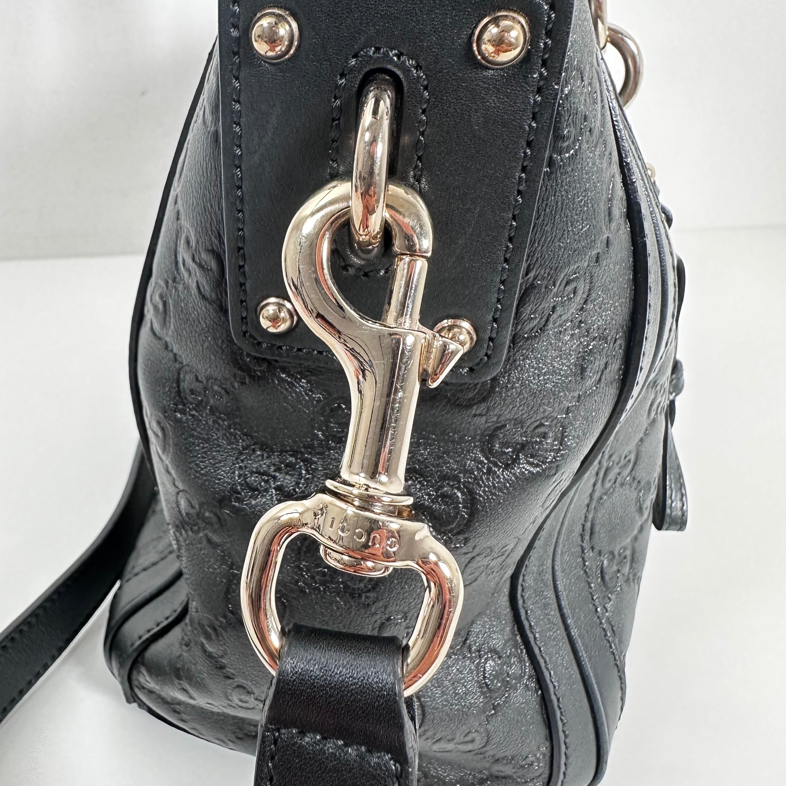Guccissima Dark Seaweed Green Tote