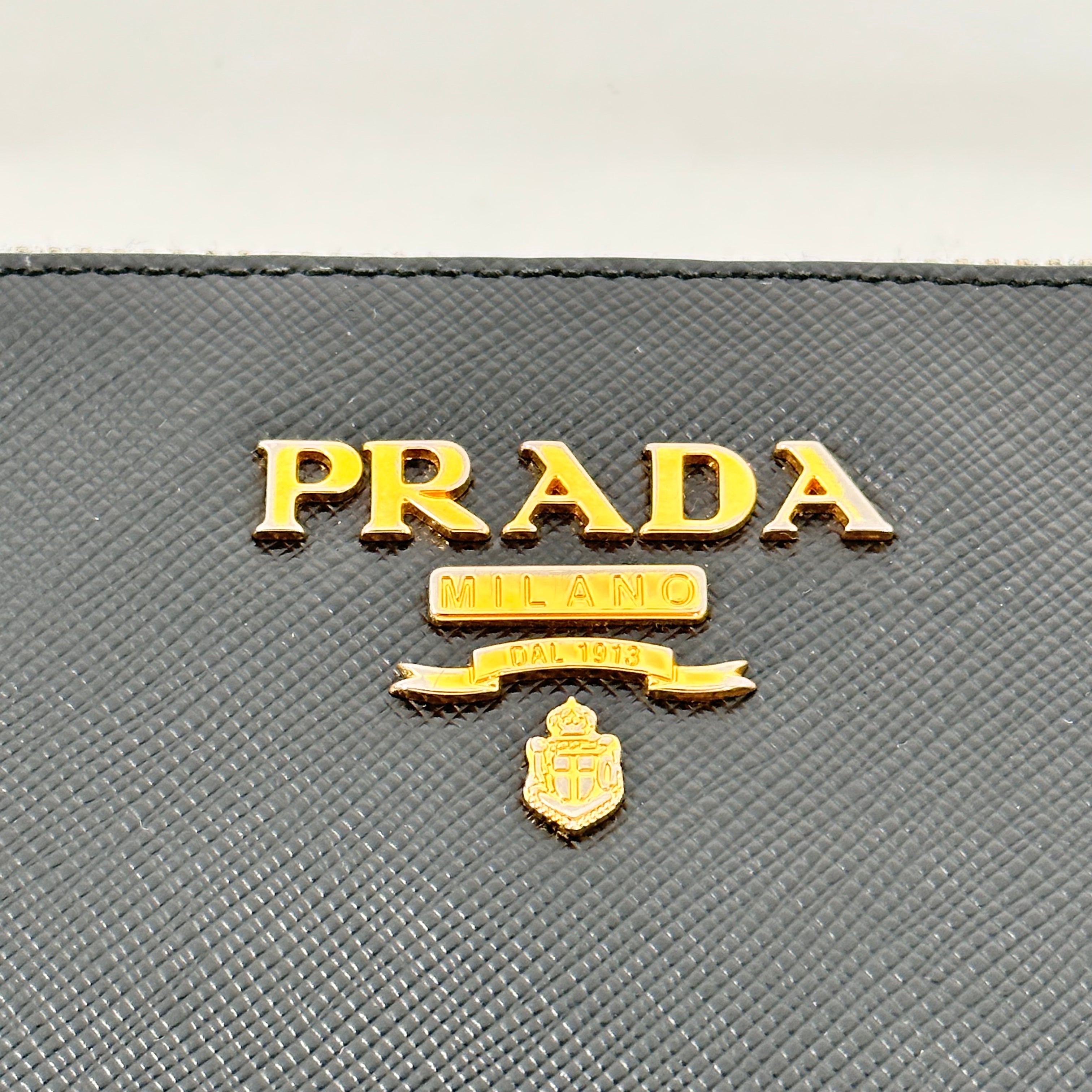 Black Saffiano Shoulder Bag