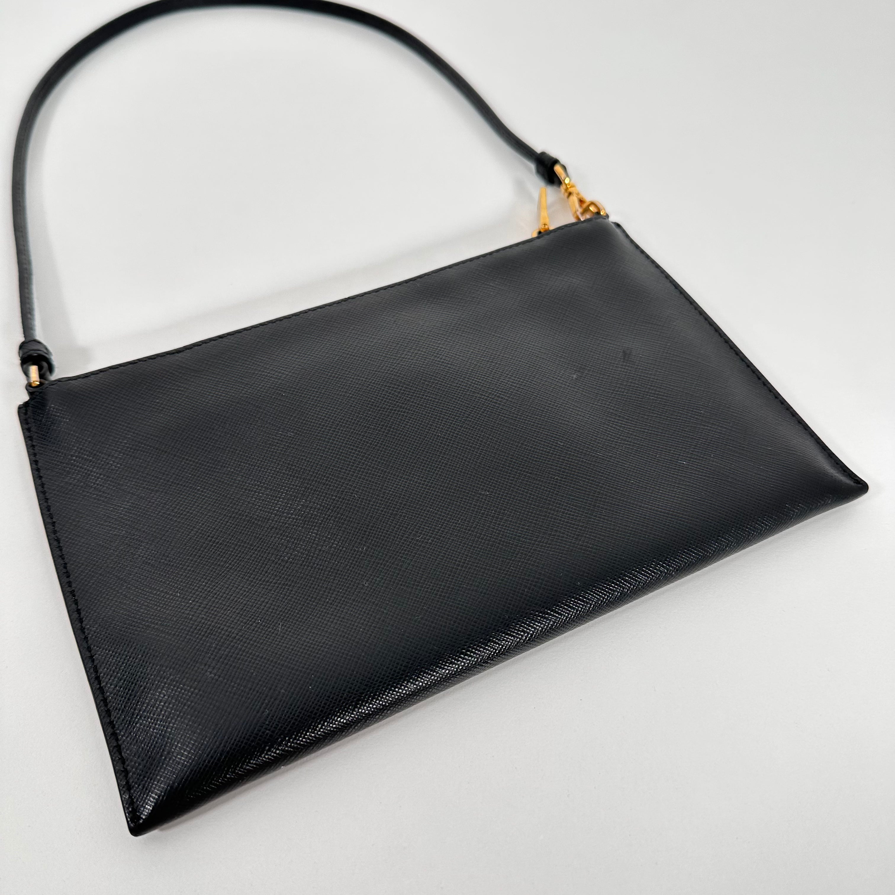 Black Saffiano Shoulder Bag
