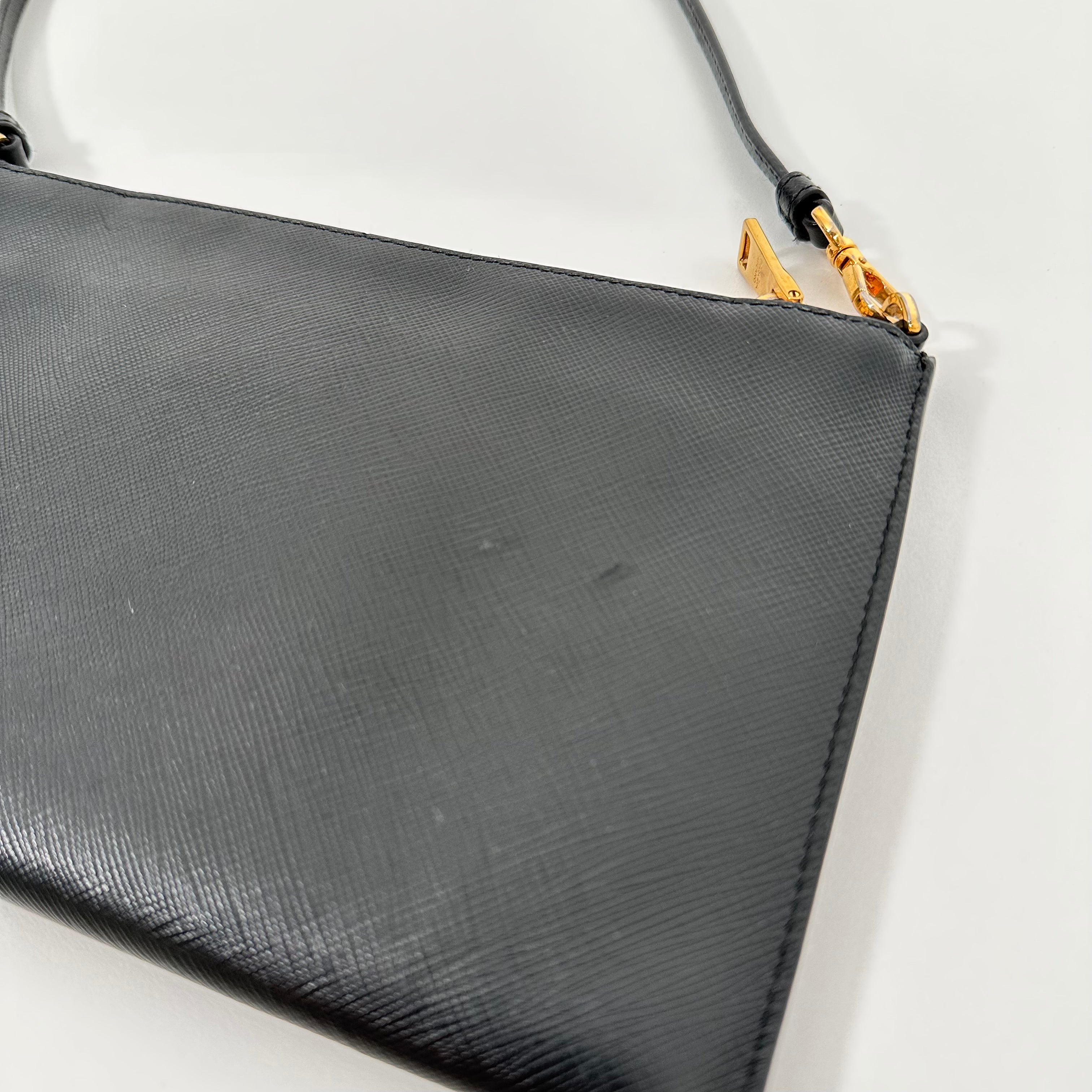 Black Saffiano Shoulder Bag