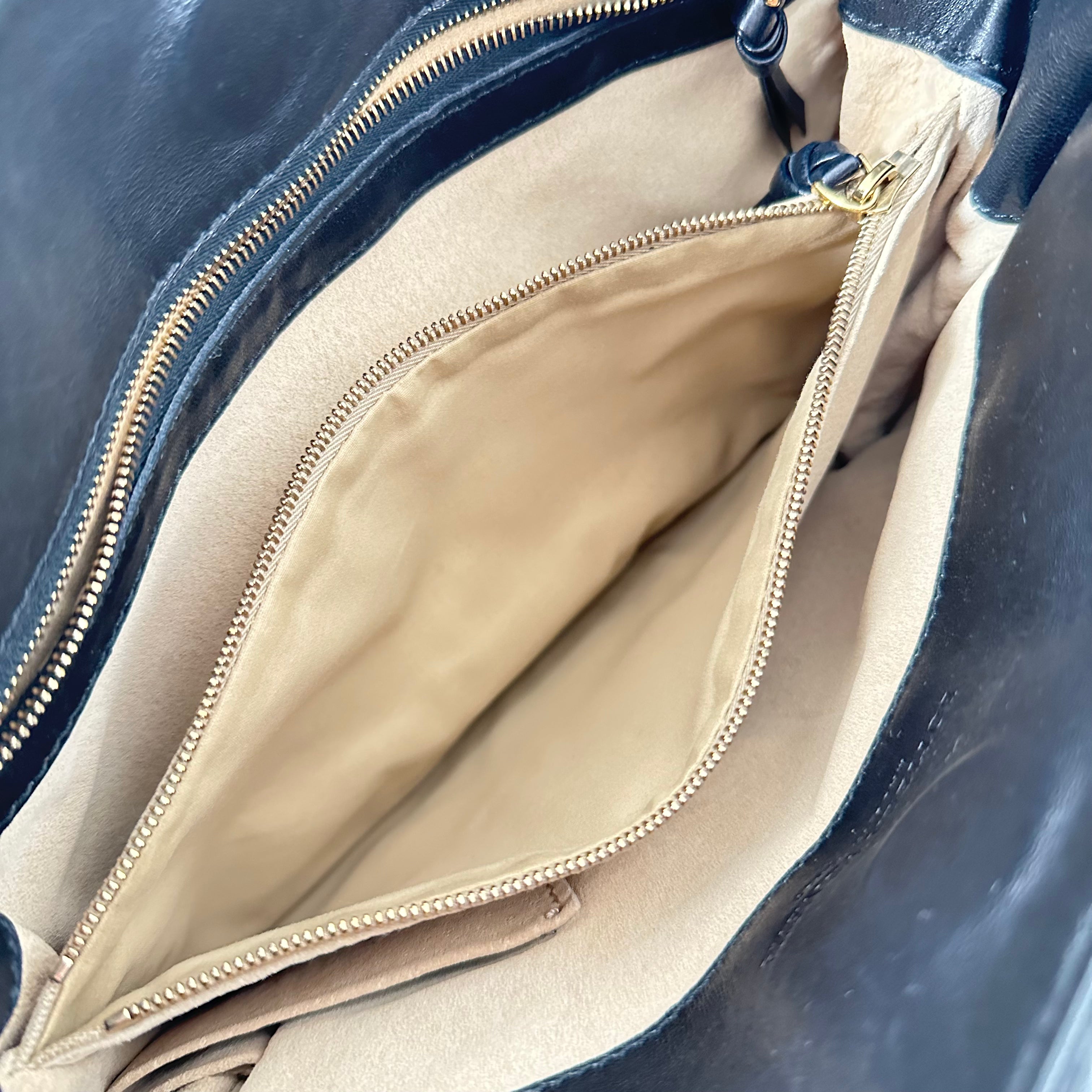 Intrecciato Leather Shoulder Bag
