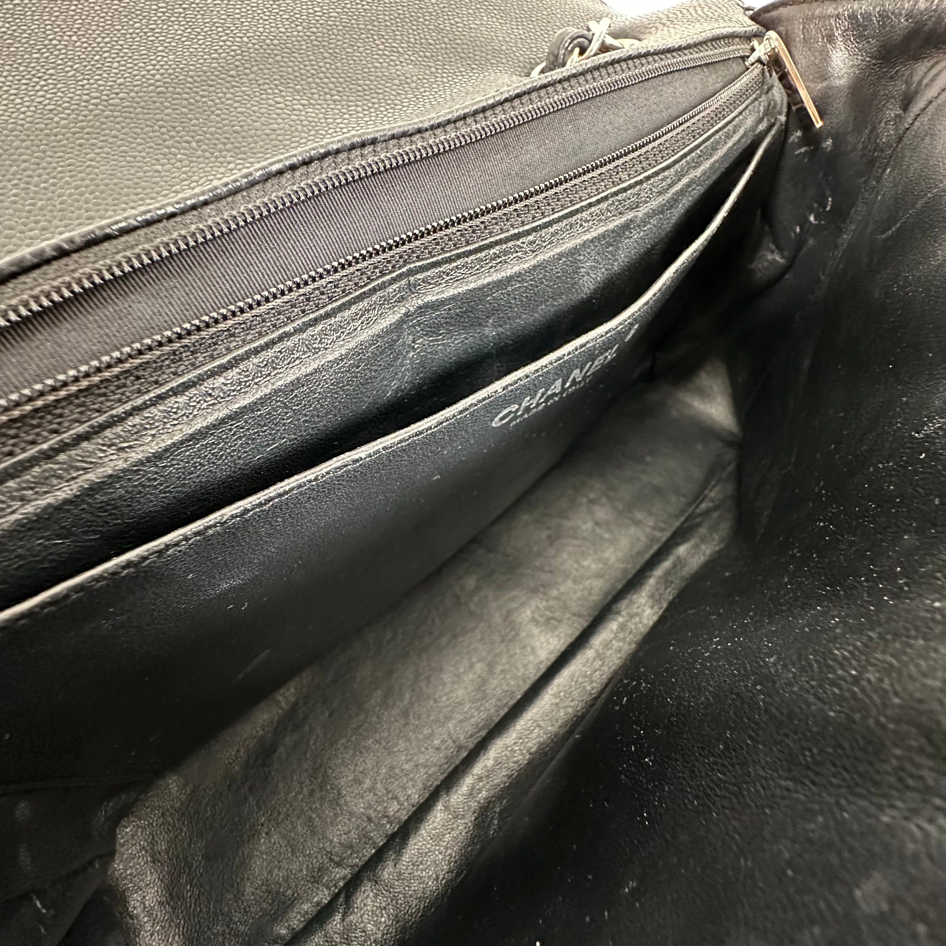 Black Caviar Jumbo Single Flap