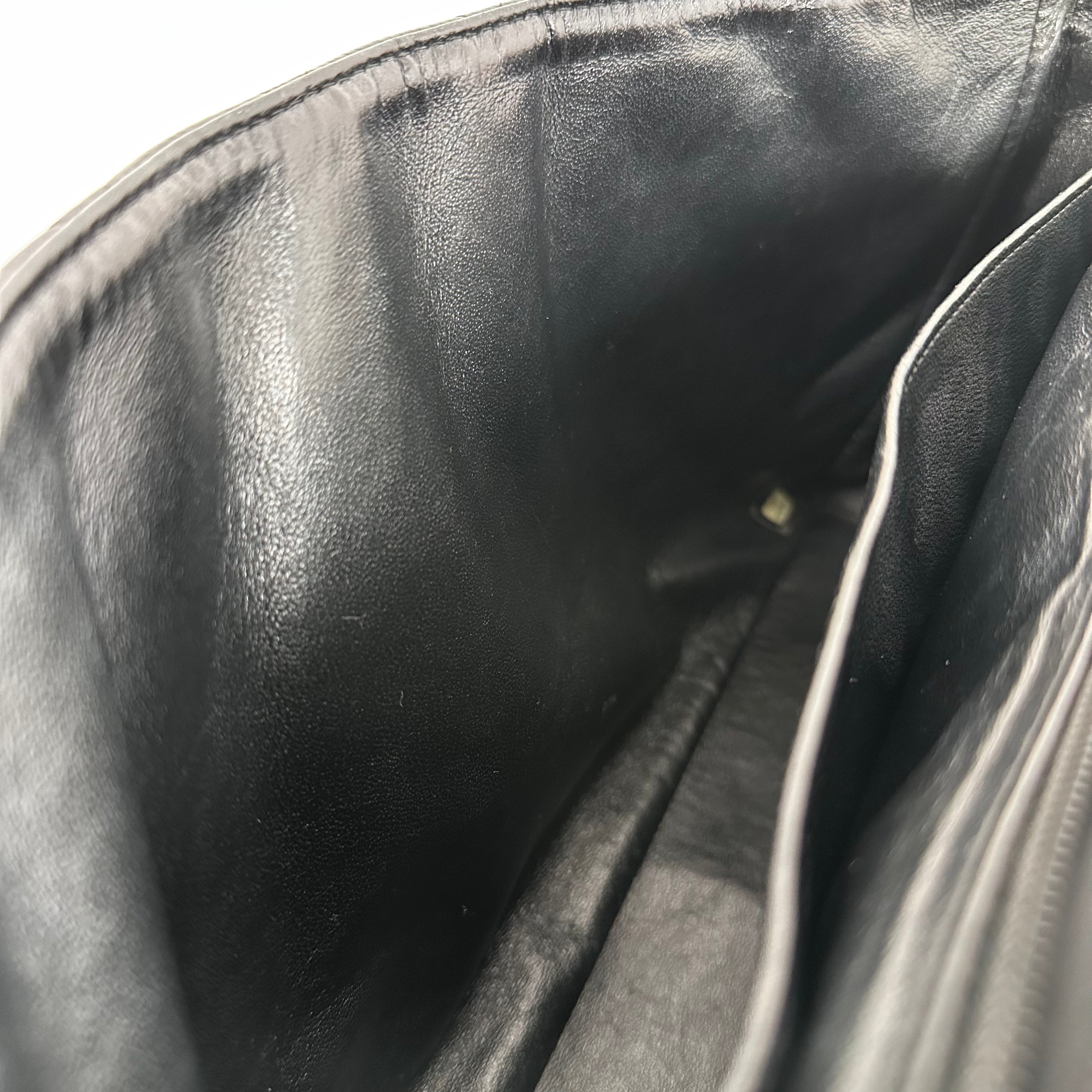 Black Caviar Jumbo Single Flap
