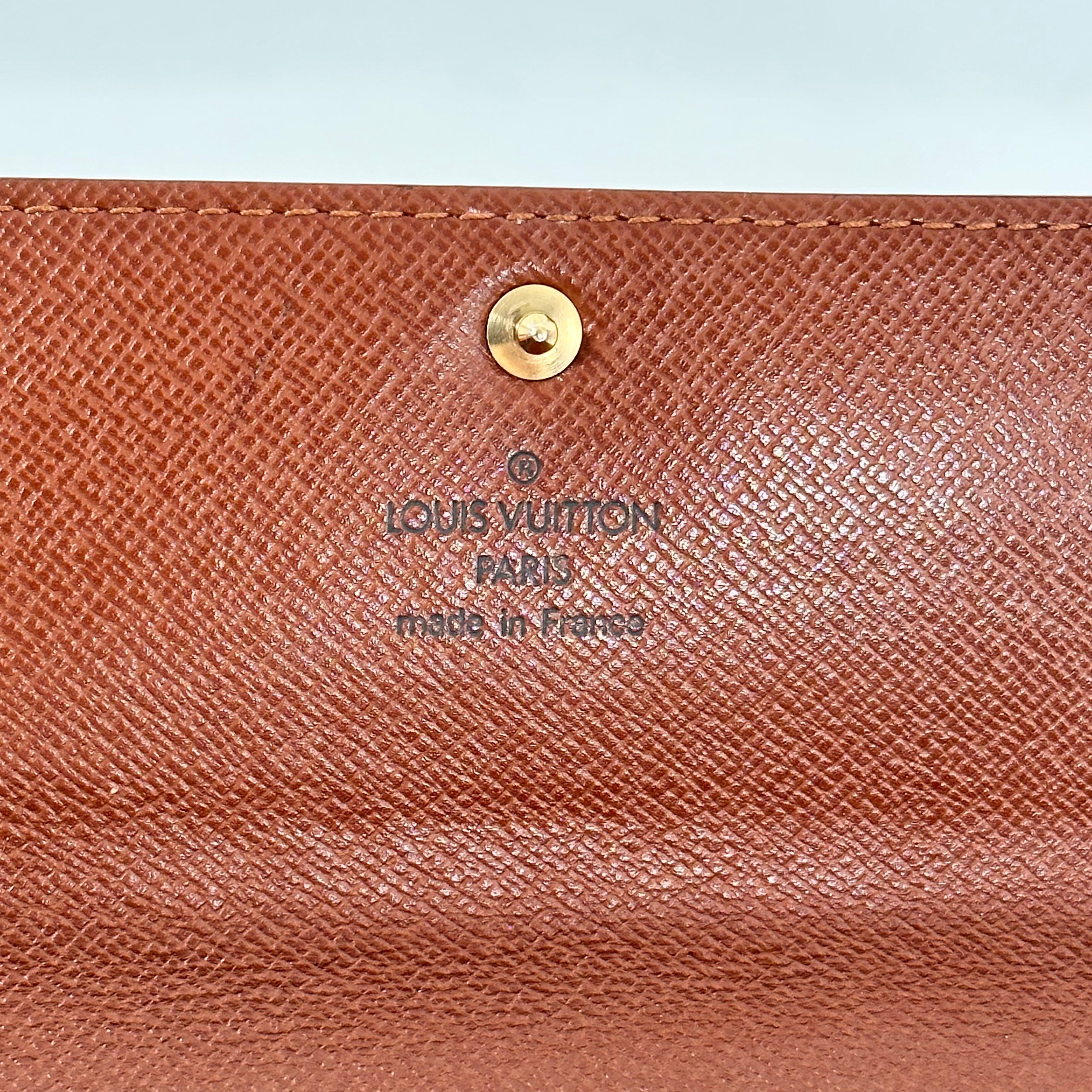 Monogram Money Wallet w/ Gold Chain