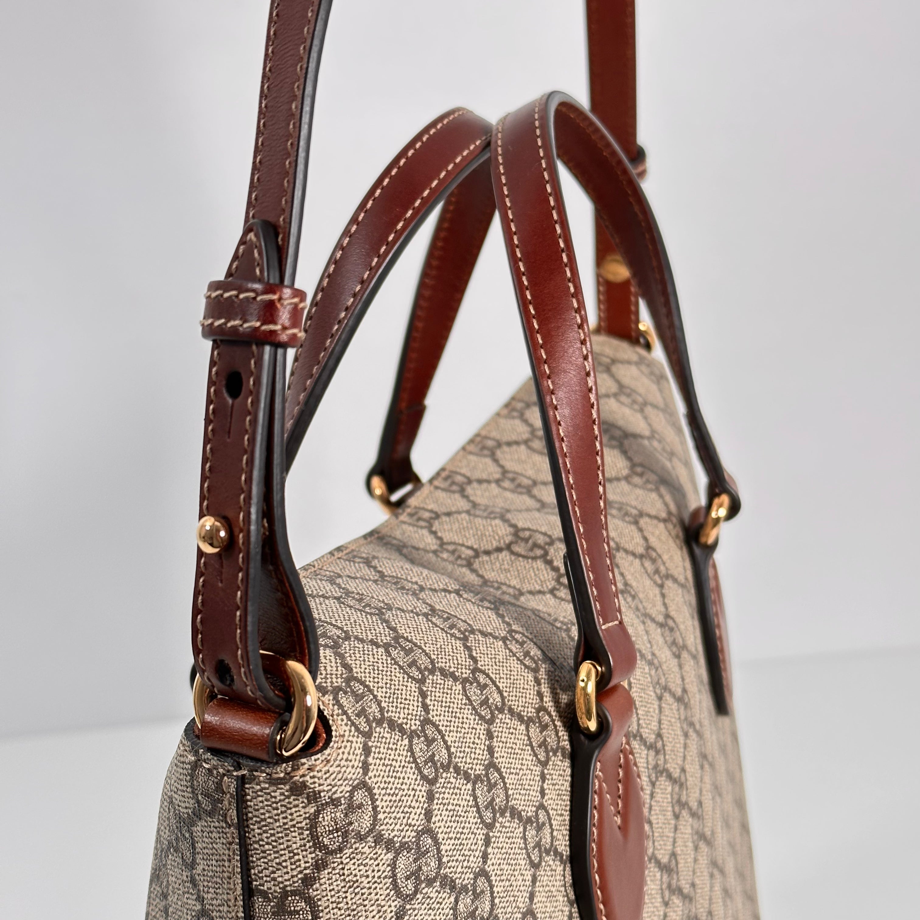 GG Supreme Linea A Foldover Tote