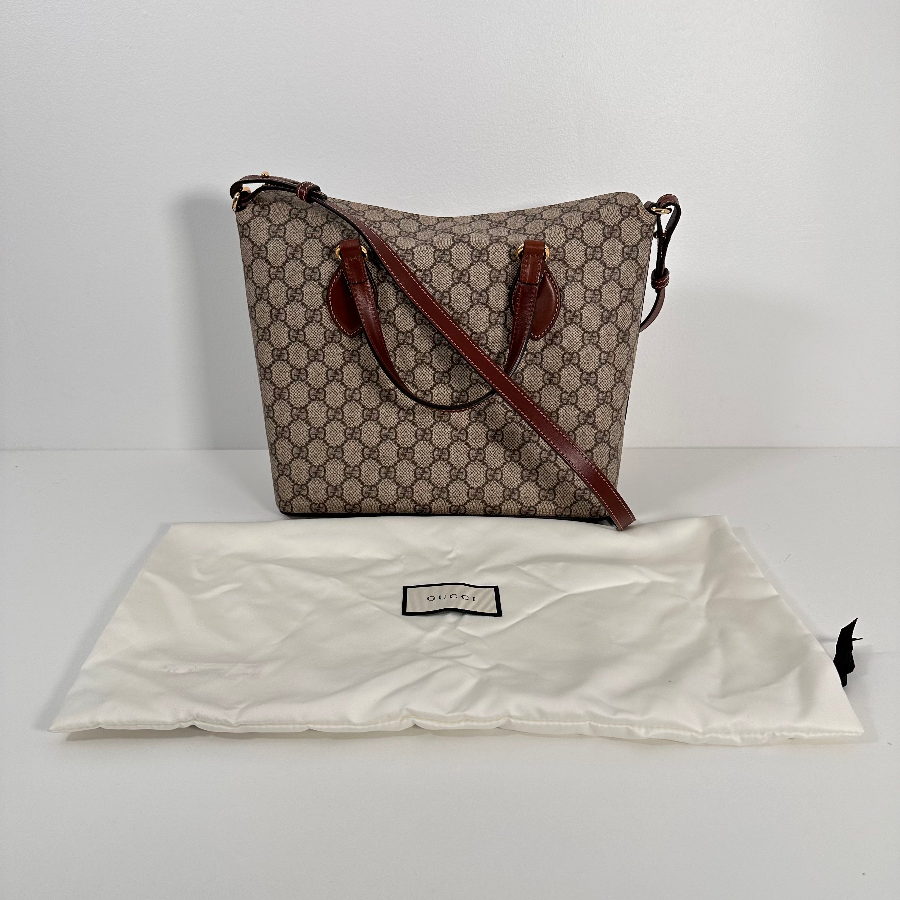 GG Supreme Linea A Foldover Tote