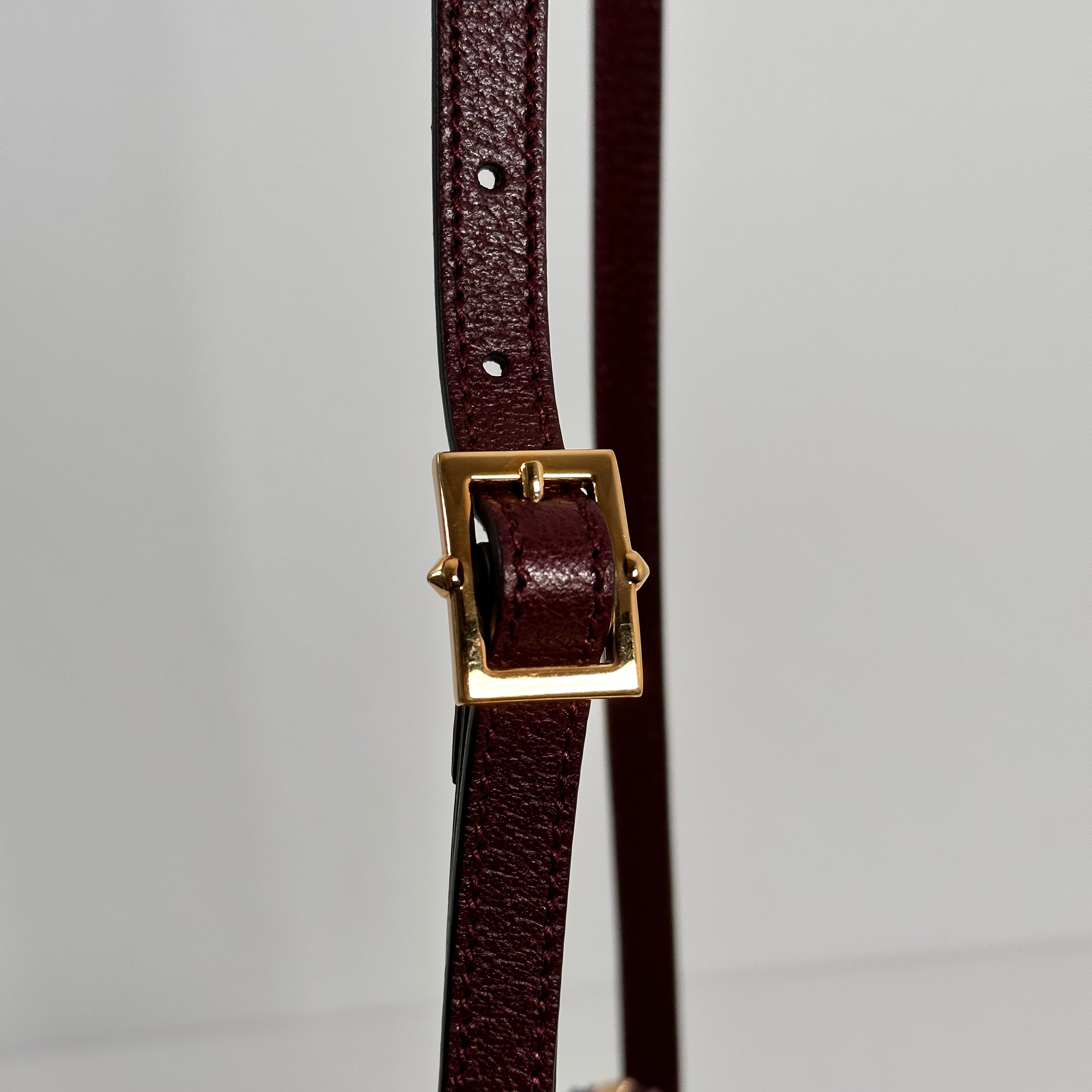 Burgundy Small Ophidia Shoulder Bag