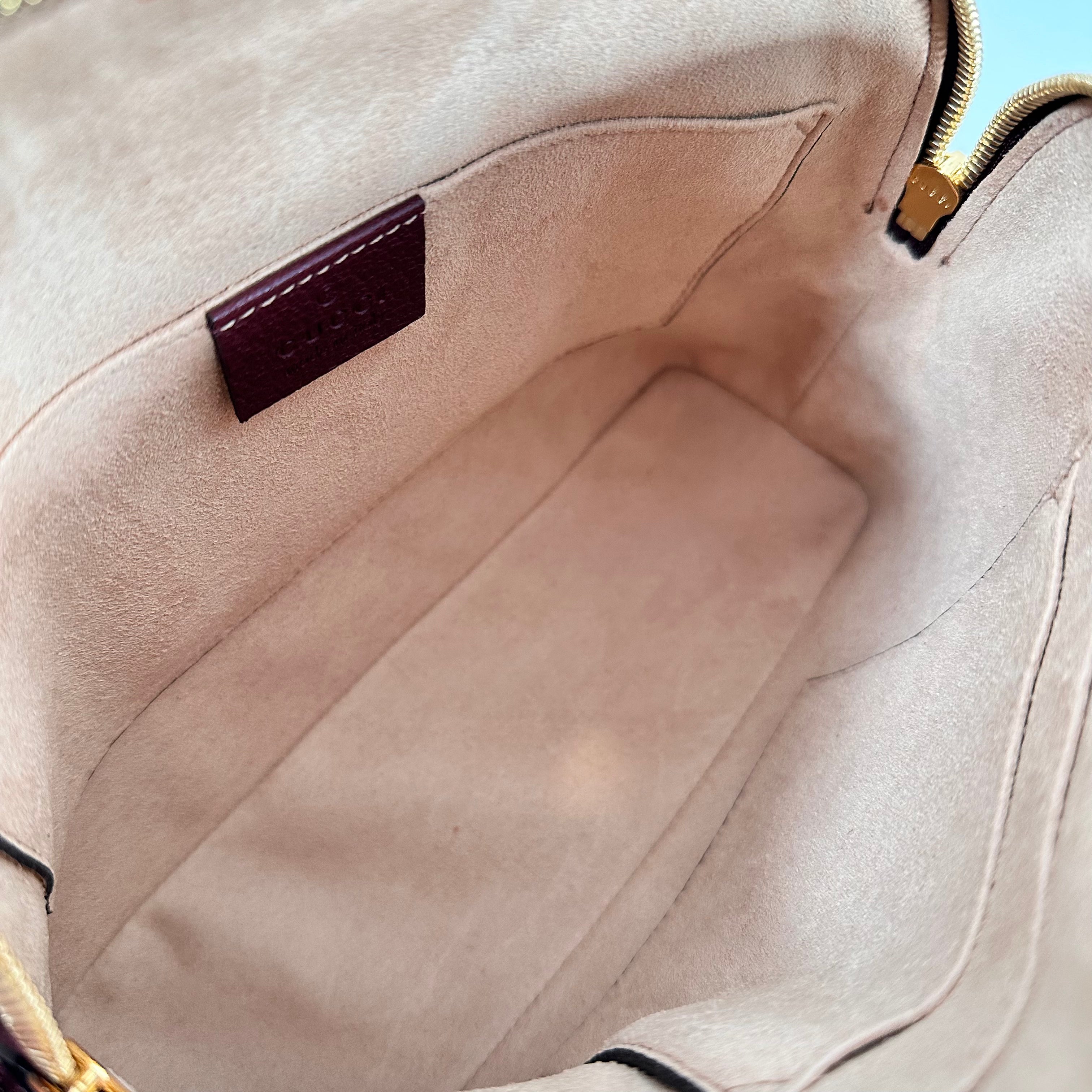 Burgundy Small Ophidia Shoulder Bag