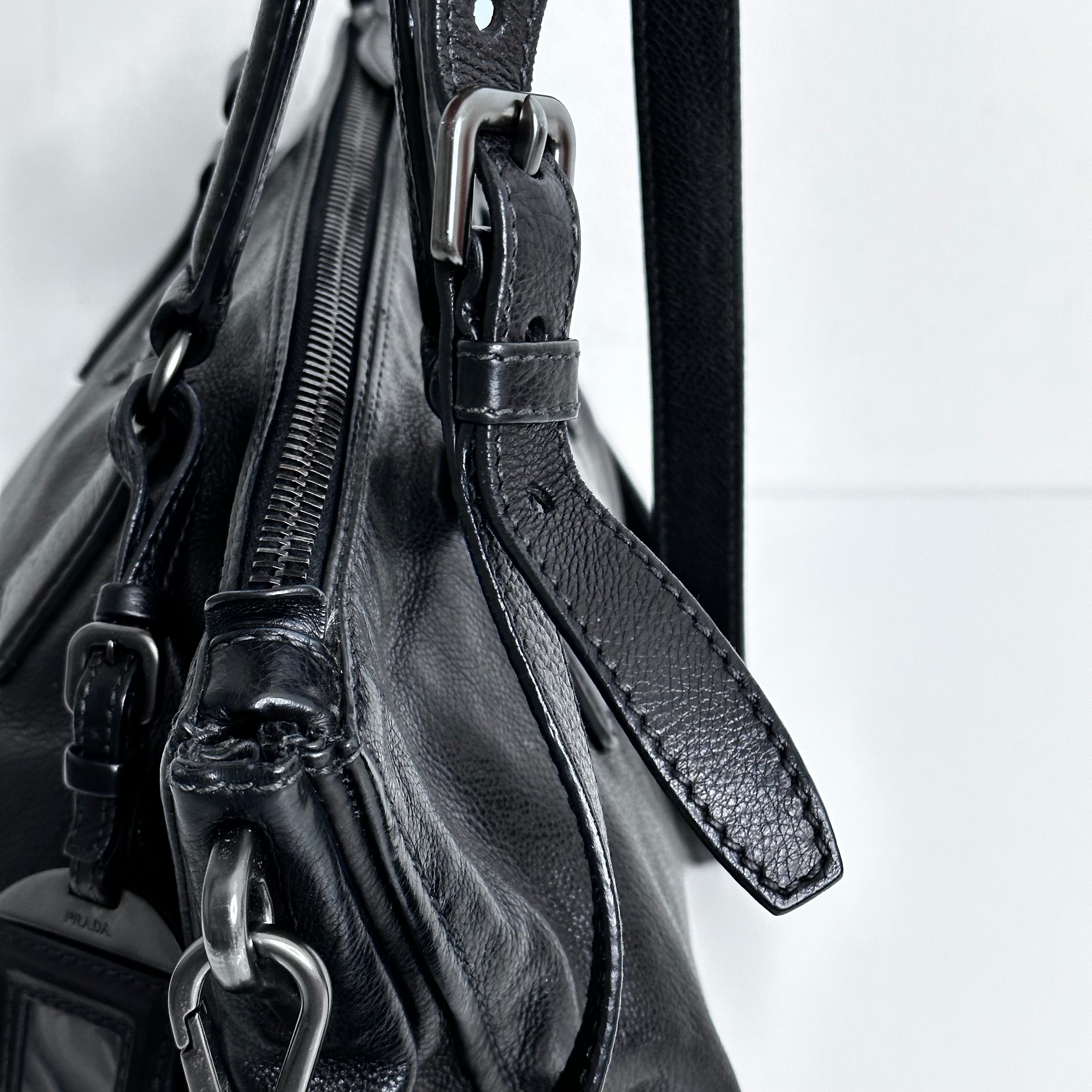 Black Glace Calfskin Handbag