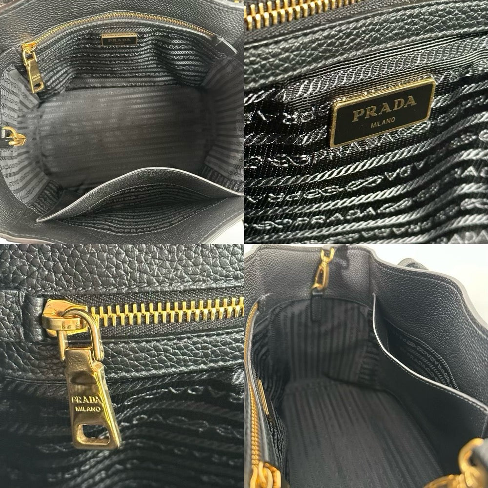 Black Vitello Phoenix Tote Bag