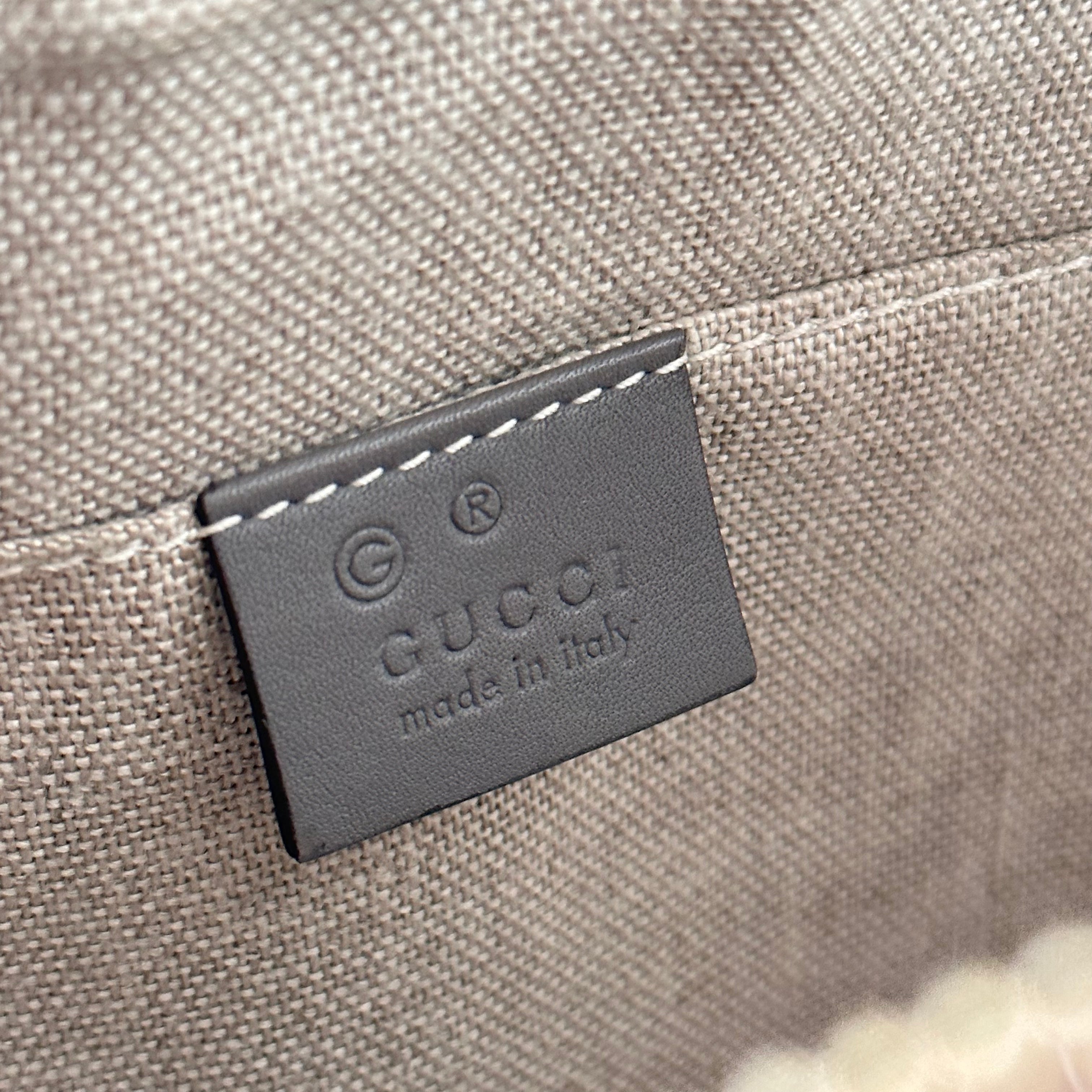 Grey Microguccisimma Mini Bree Crossbody