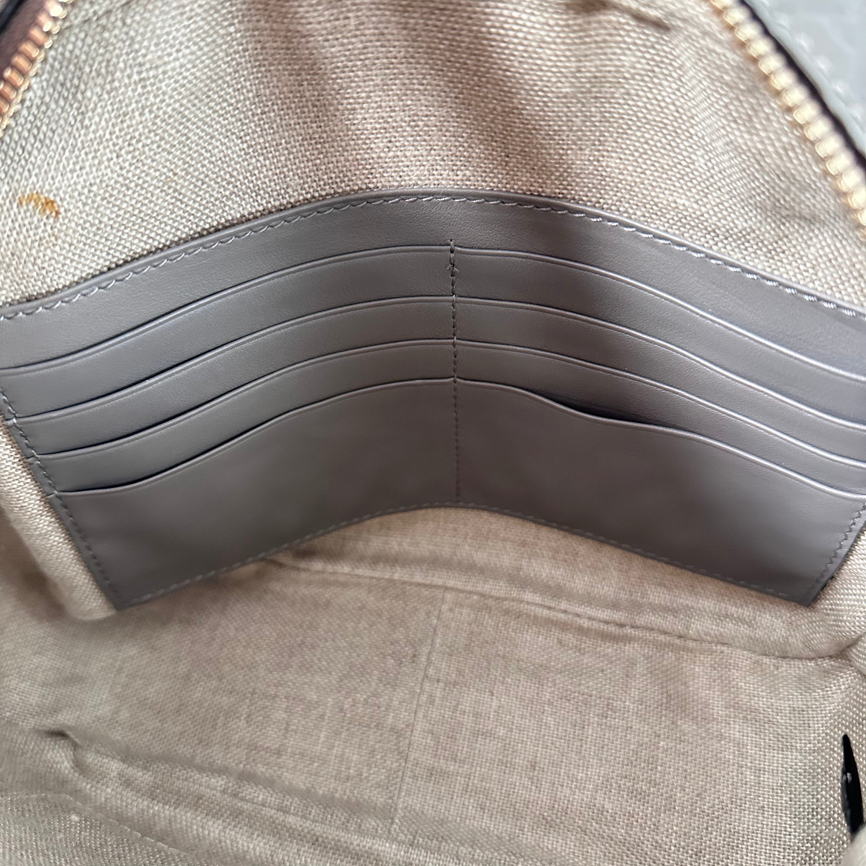 Grey Microguccisimma Mini Bree Crossbody