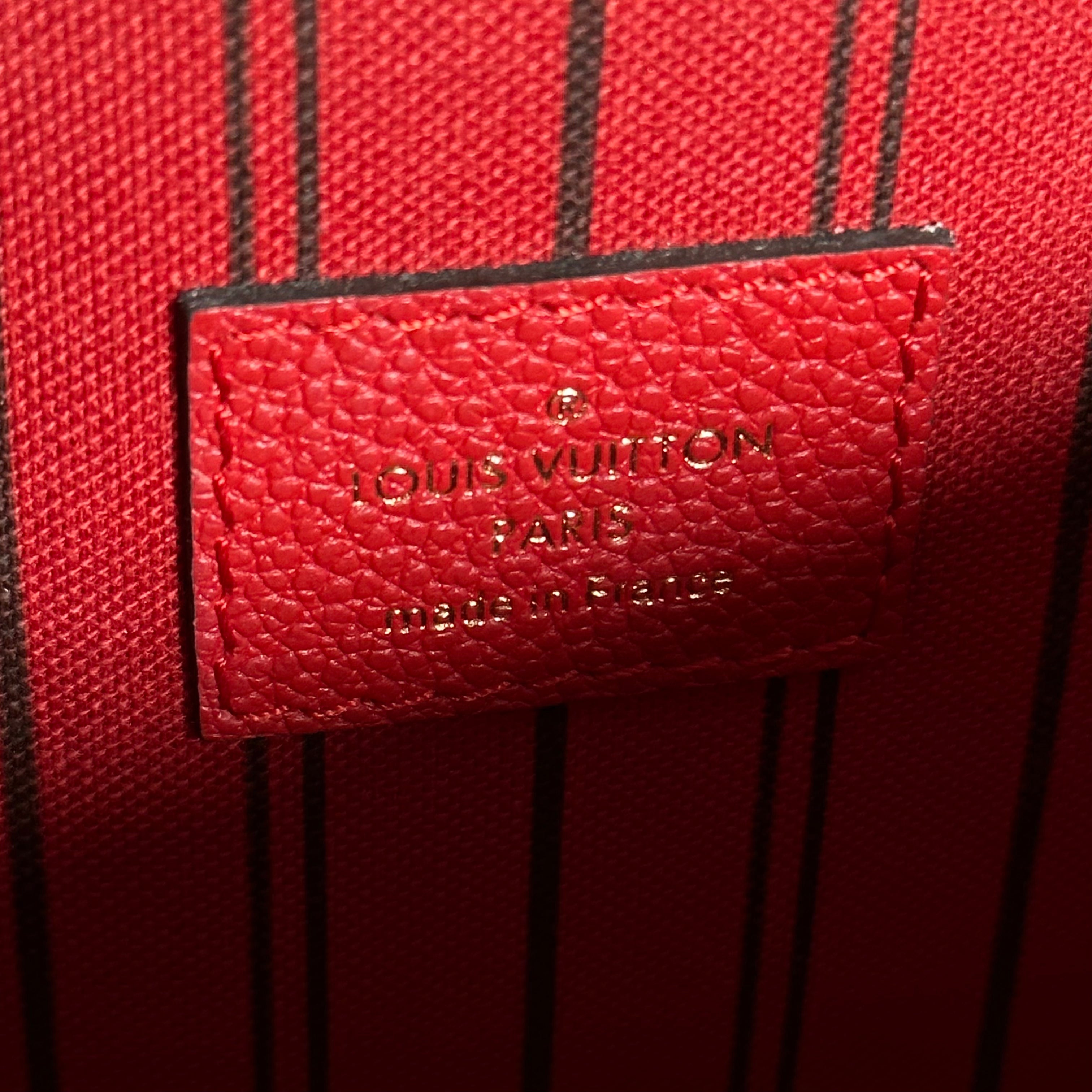 Red Monogram Empreinte Pochette Métis