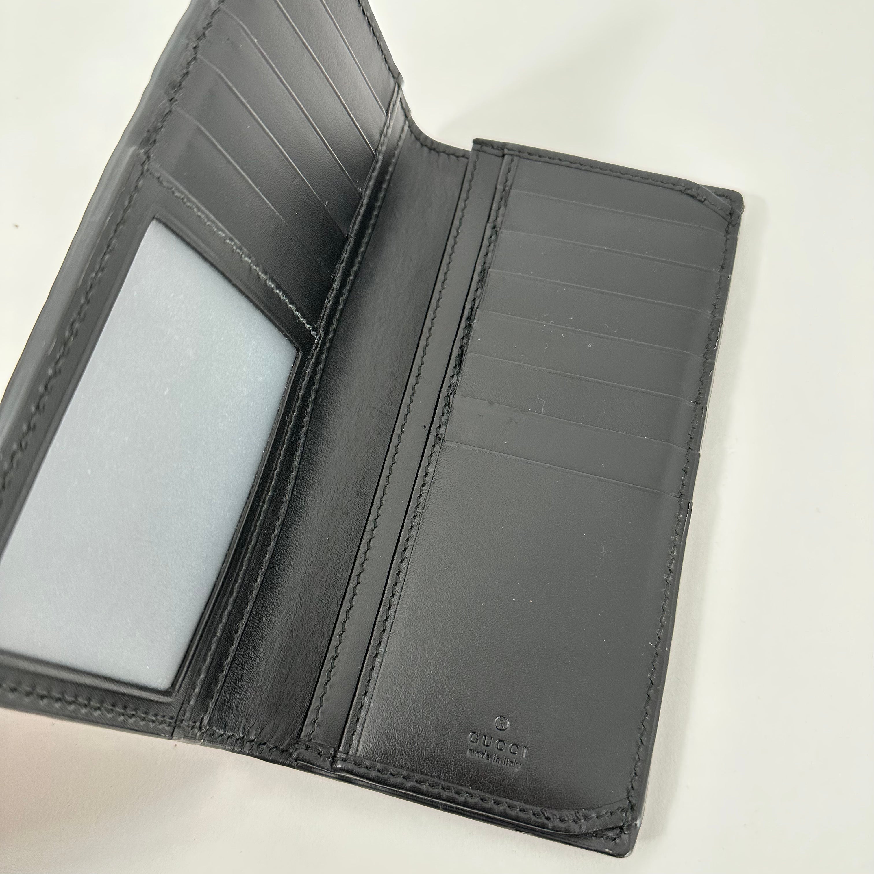 Black Bi-Fold Guccisima Wallet