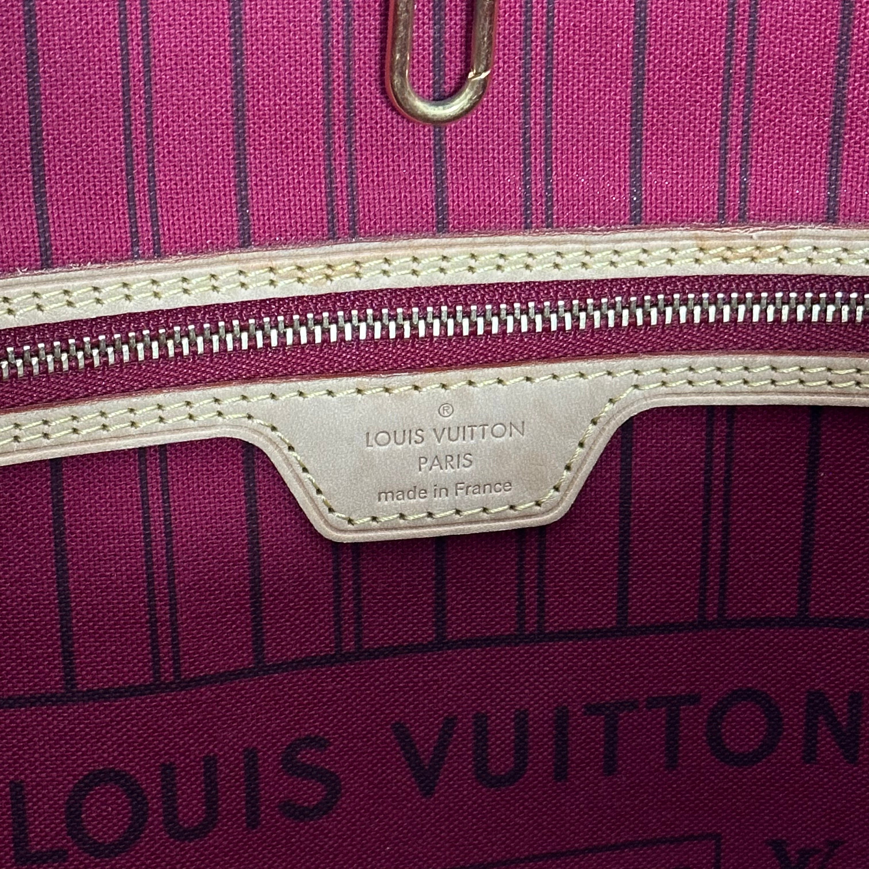 Monogram Neverfull MM - Peony w/ Pouch