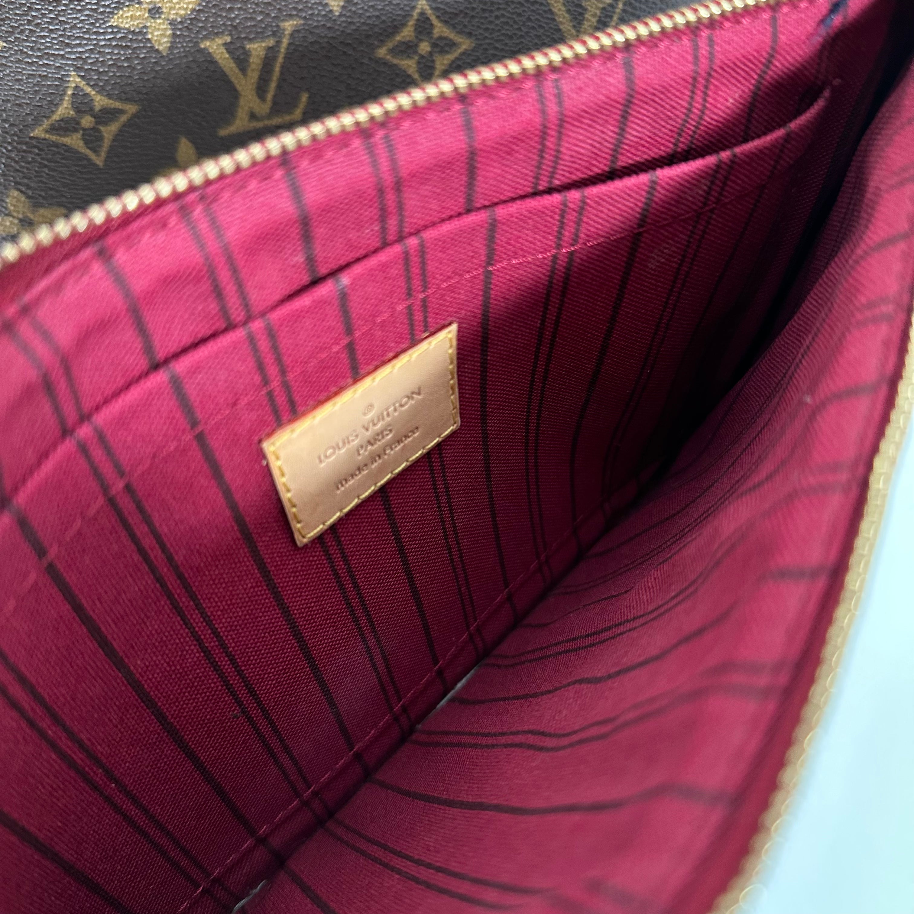 Monogram Neverfull MM - Peony w/ Pouch