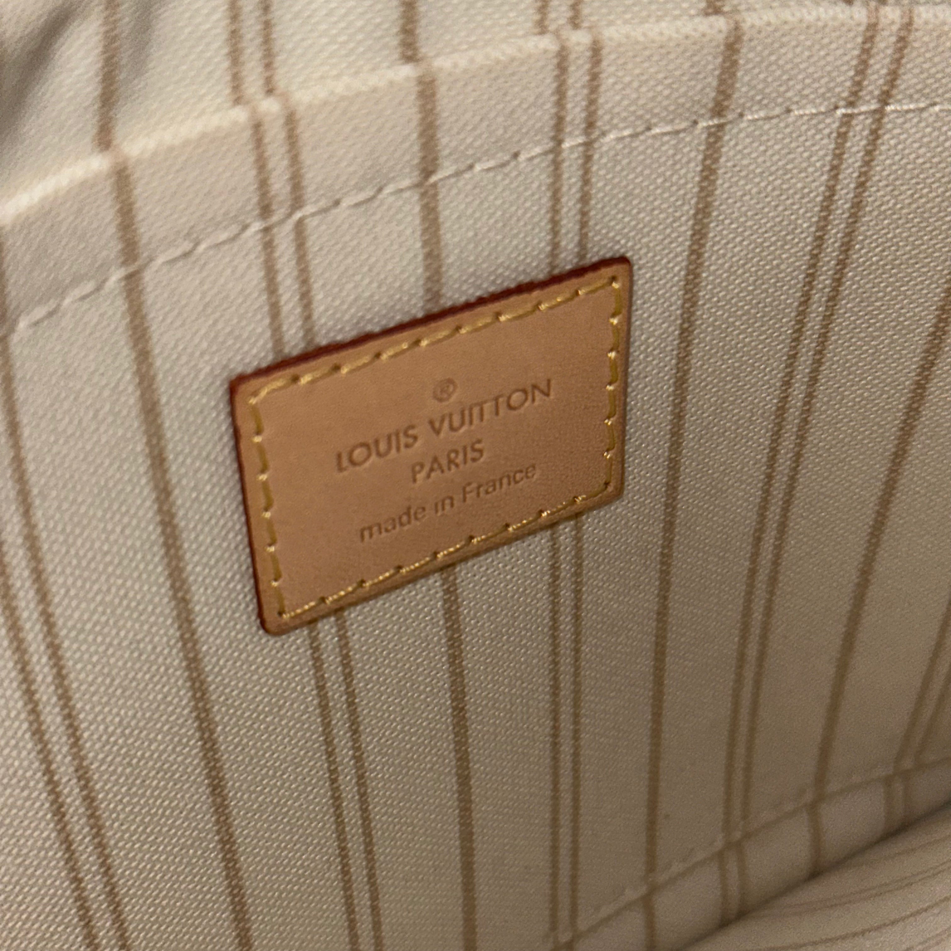 Damier Azur Neverfull Pouch