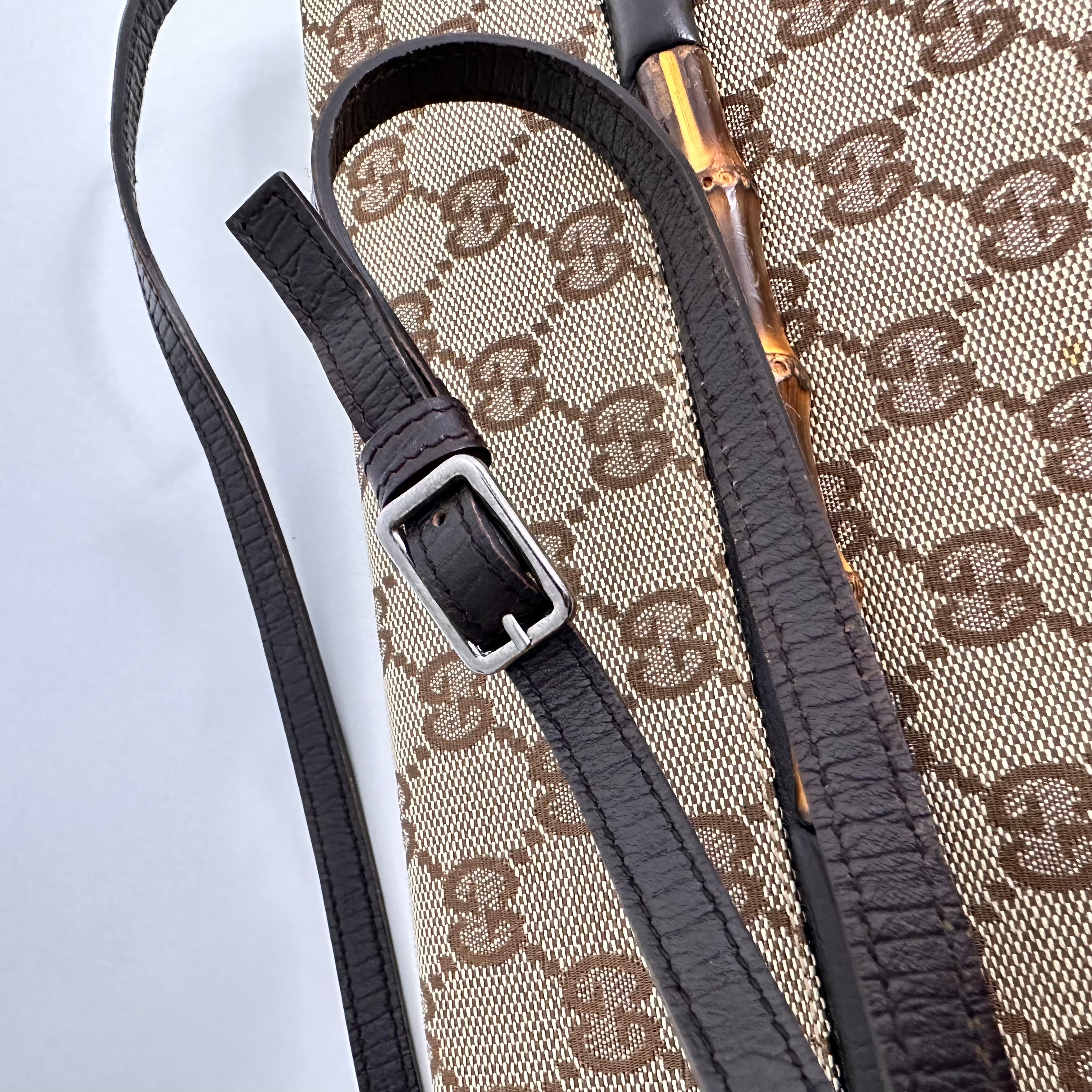 GG Canvas Bamboo Bar Crossbody