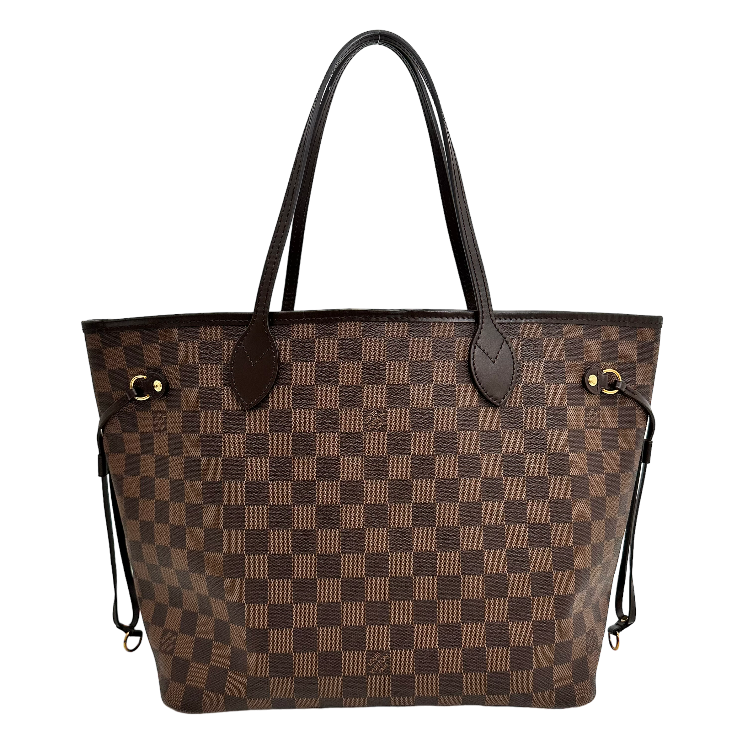 Damier Ebene Neverfull MM Rose Ballerine
