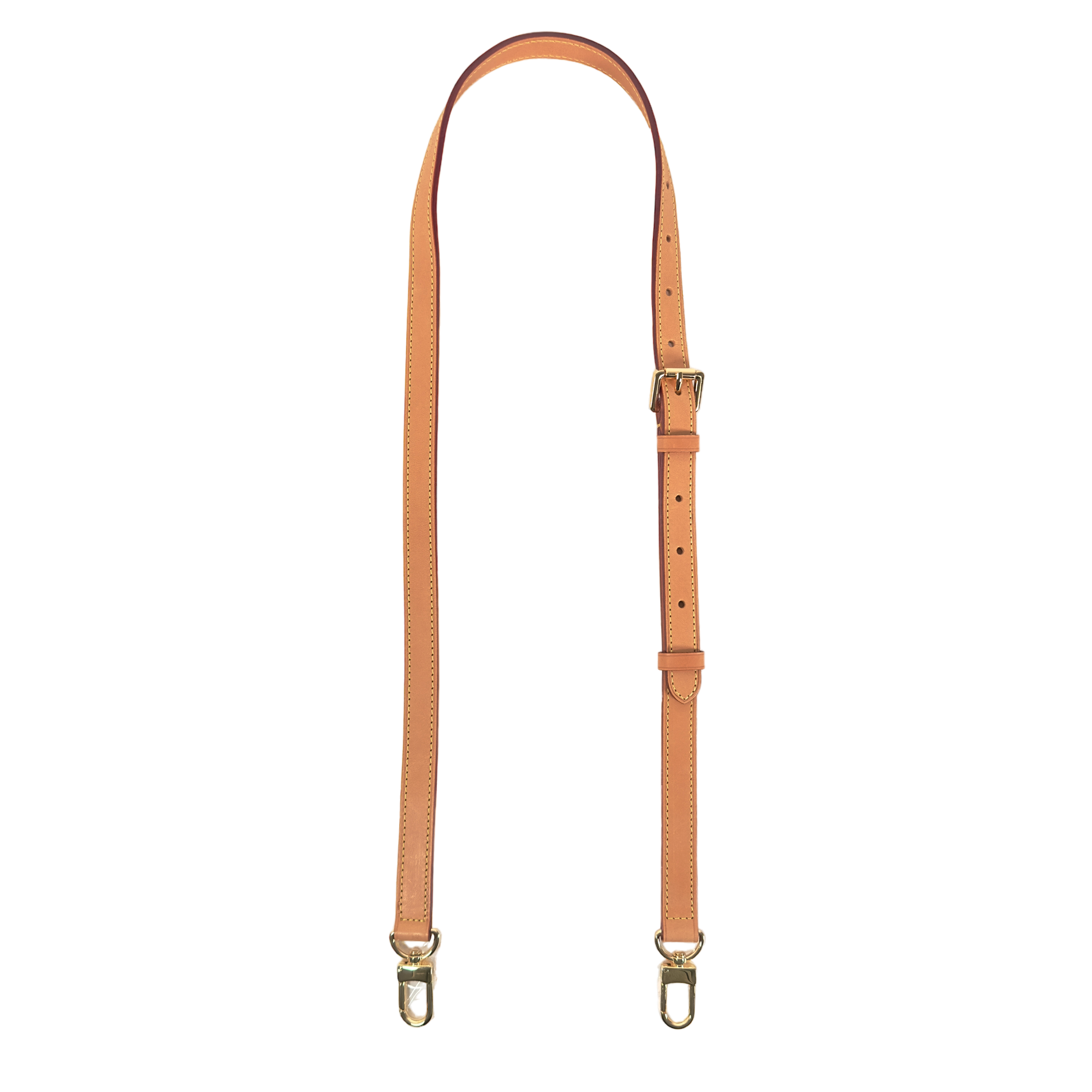 Wide Vachetta Leather Strap - Honey Patina