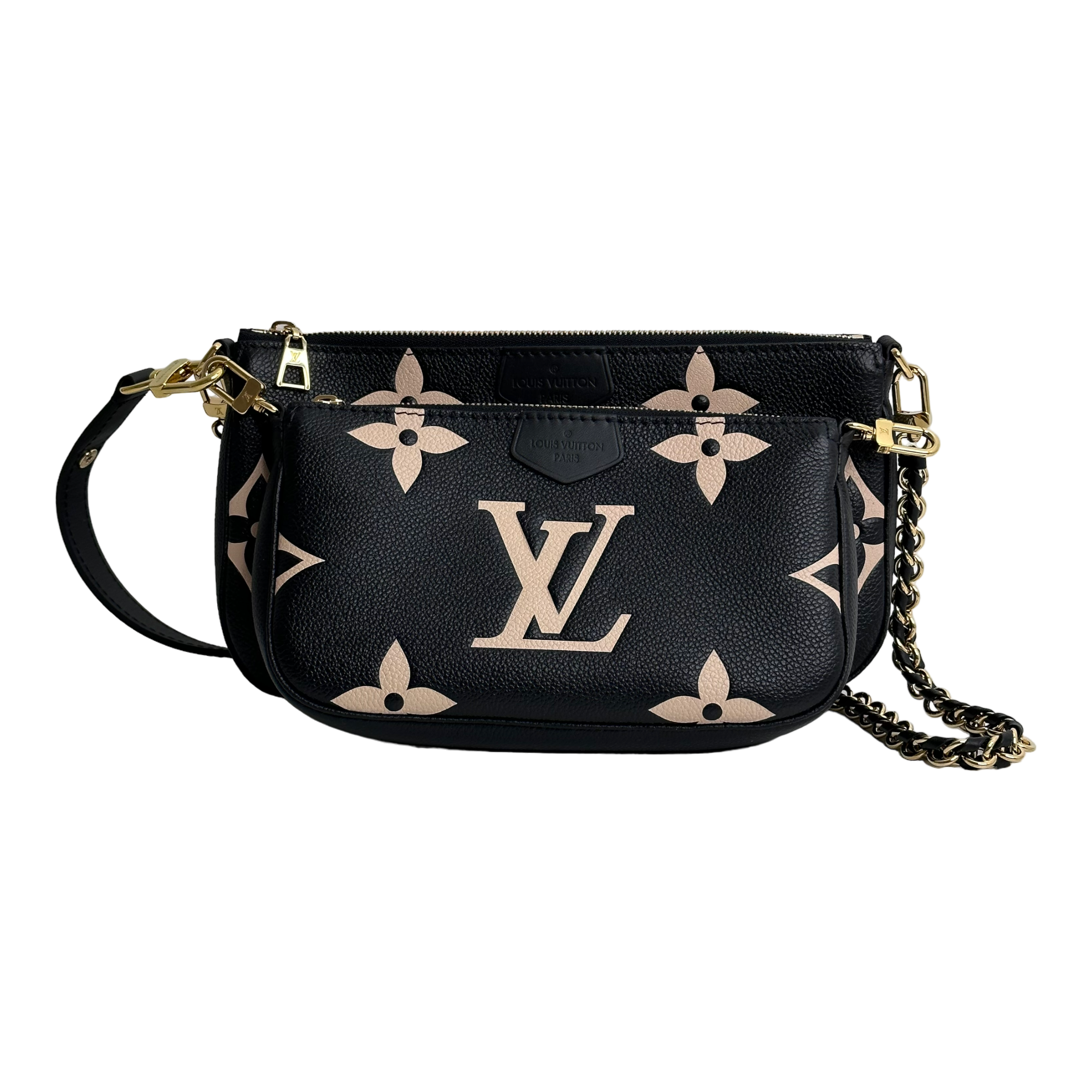 Bicolor Monogram Empreinte Leather Multi Pochette