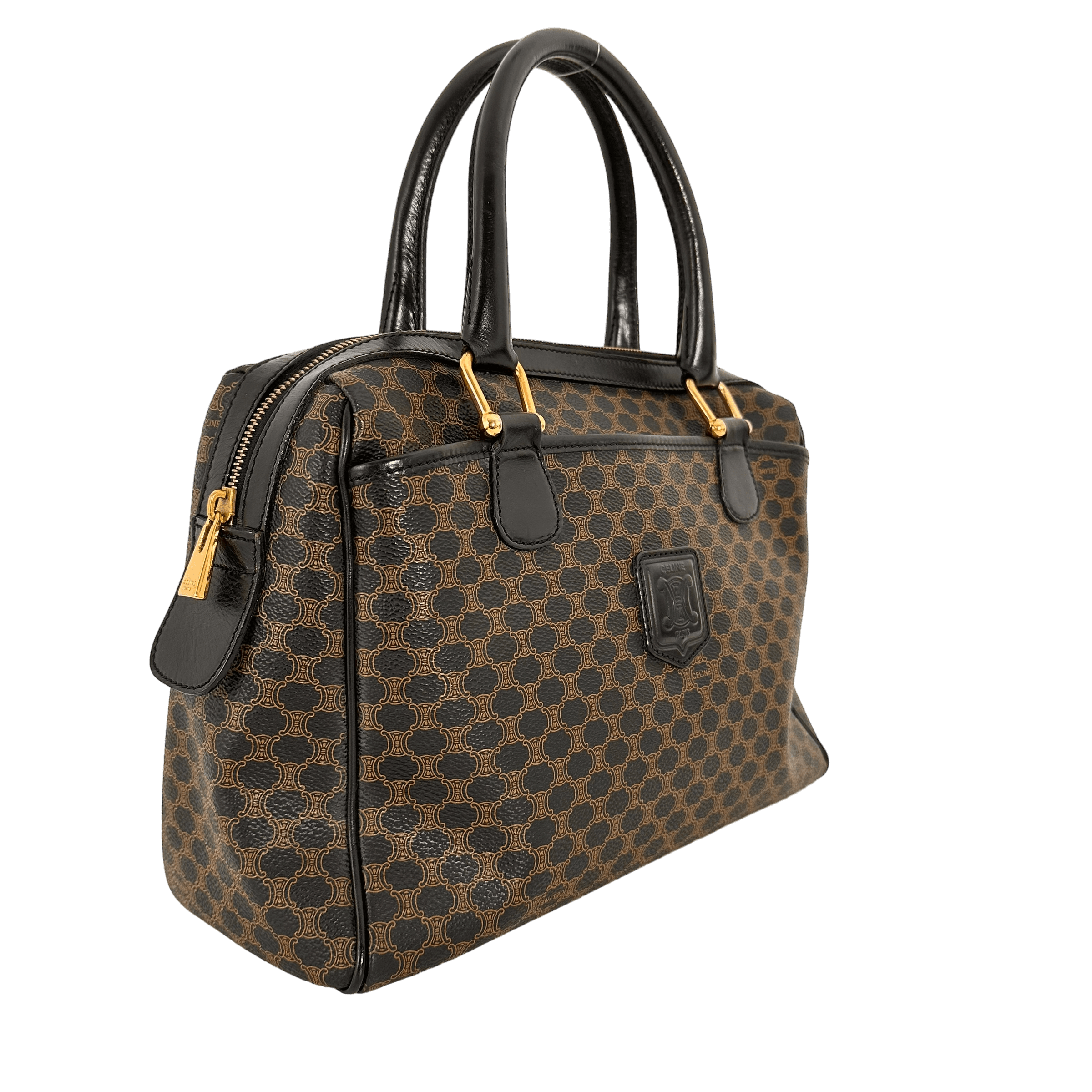 Black Macadam Boston Bag