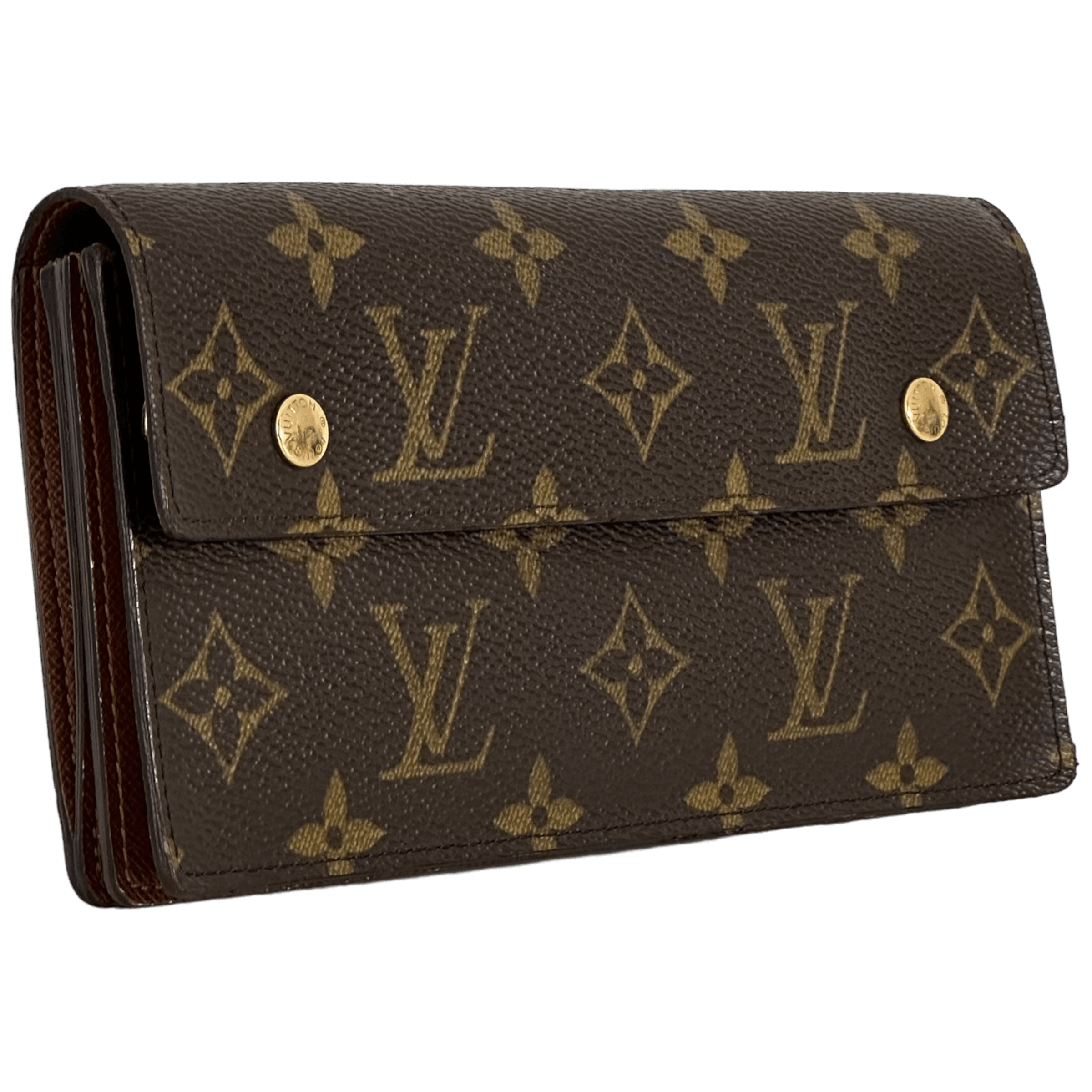 Monogram Double Snap Long Wallet