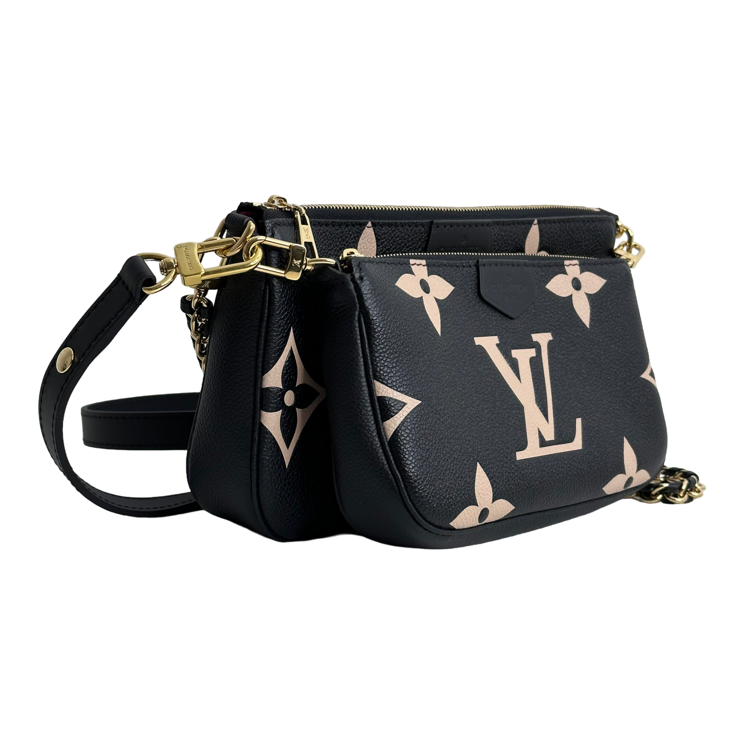 Bicolor Monogram Empreinte Leather Multi Pochette