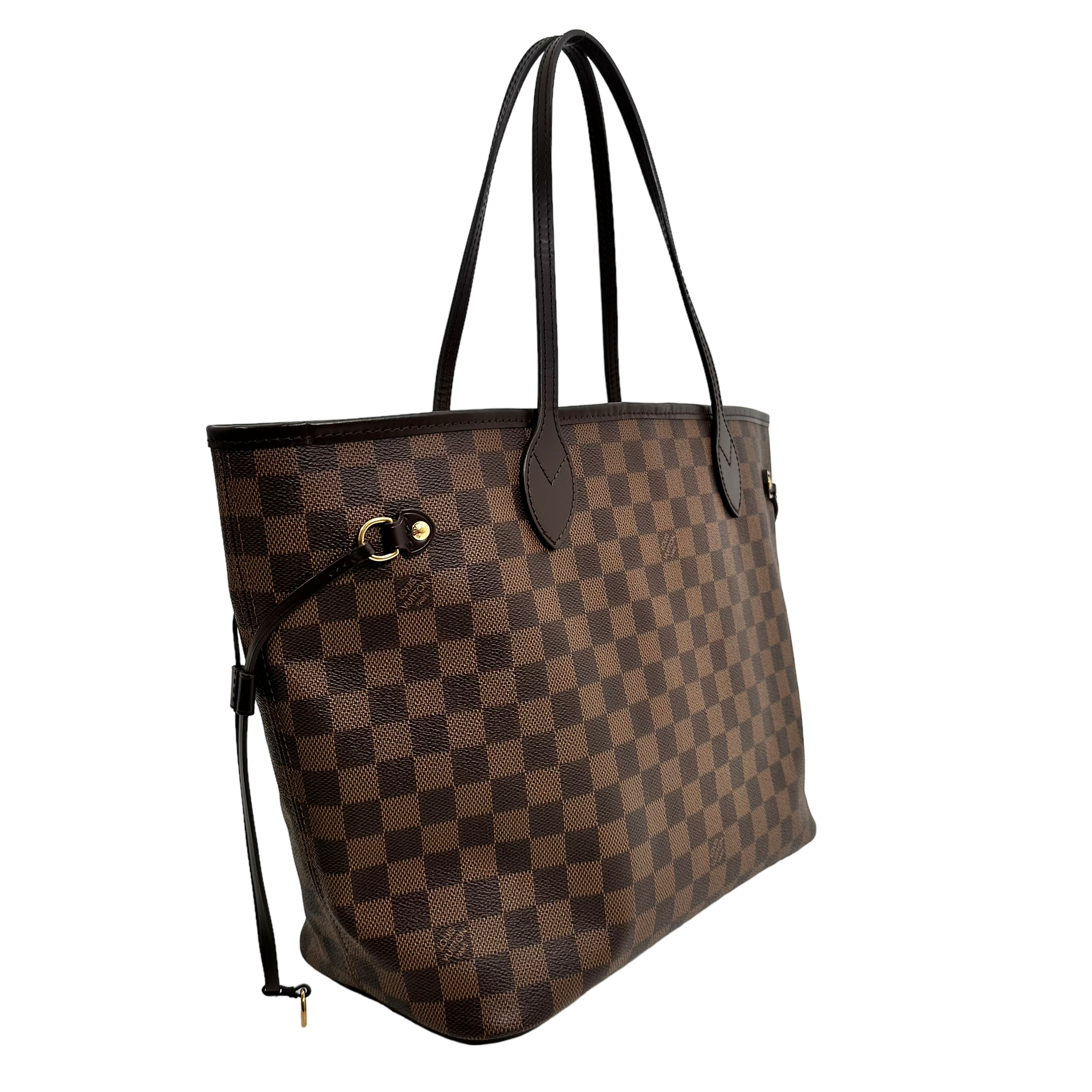 Damier Ebene Neverfull MM Rose Ballerine