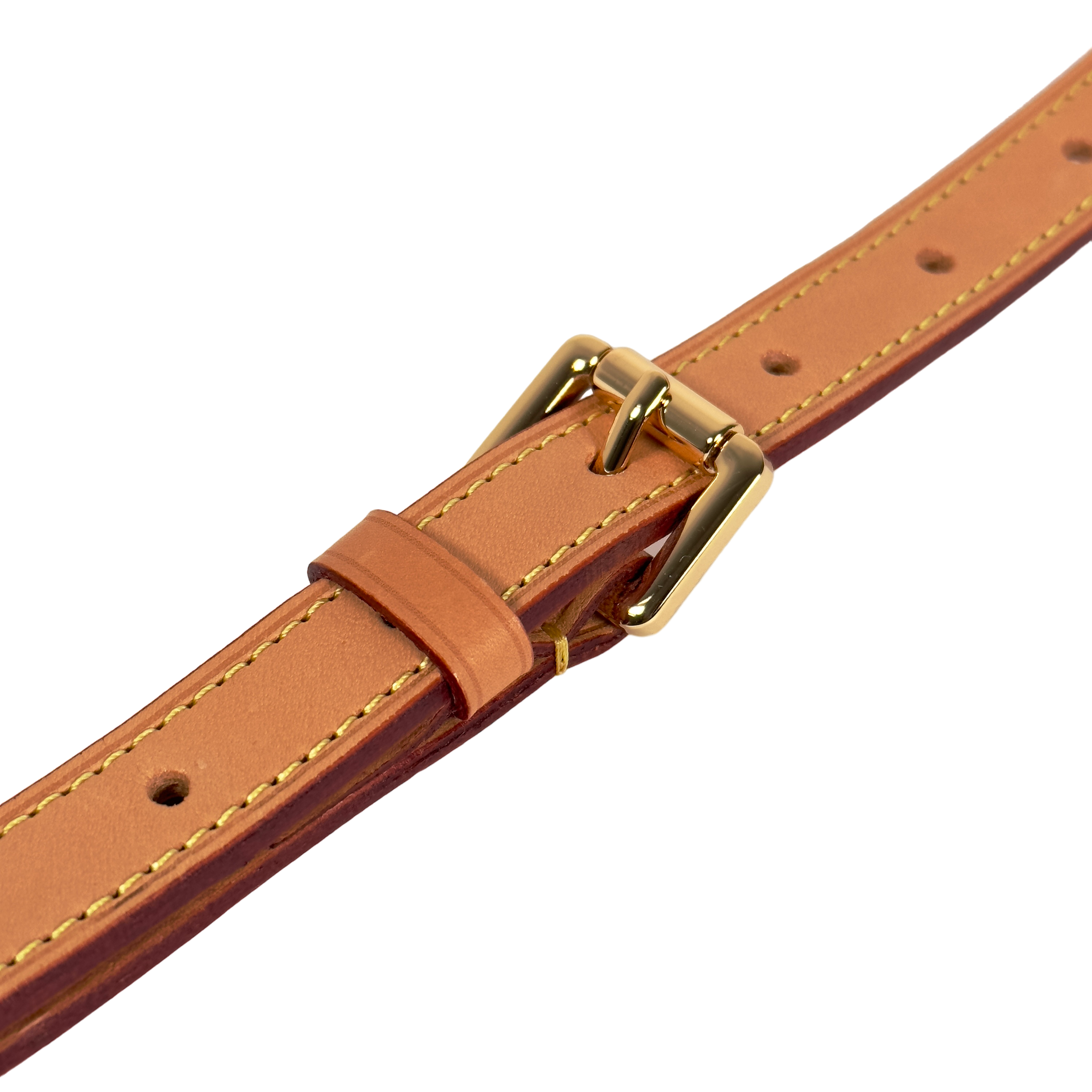 Wide Vachetta Leather Strap - Honey Patina