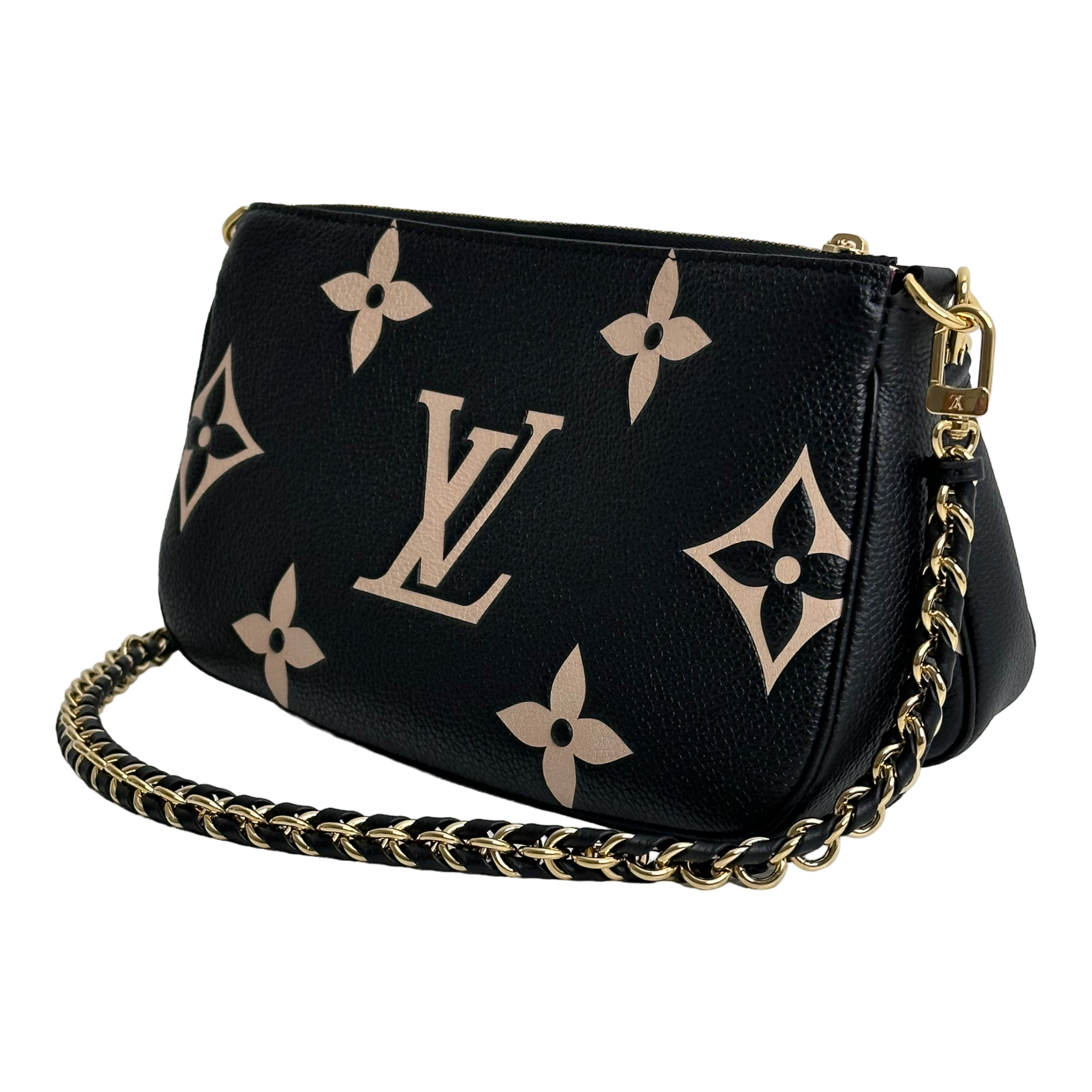 Bicolor Monogram Empreinte Leather Multi Pochette