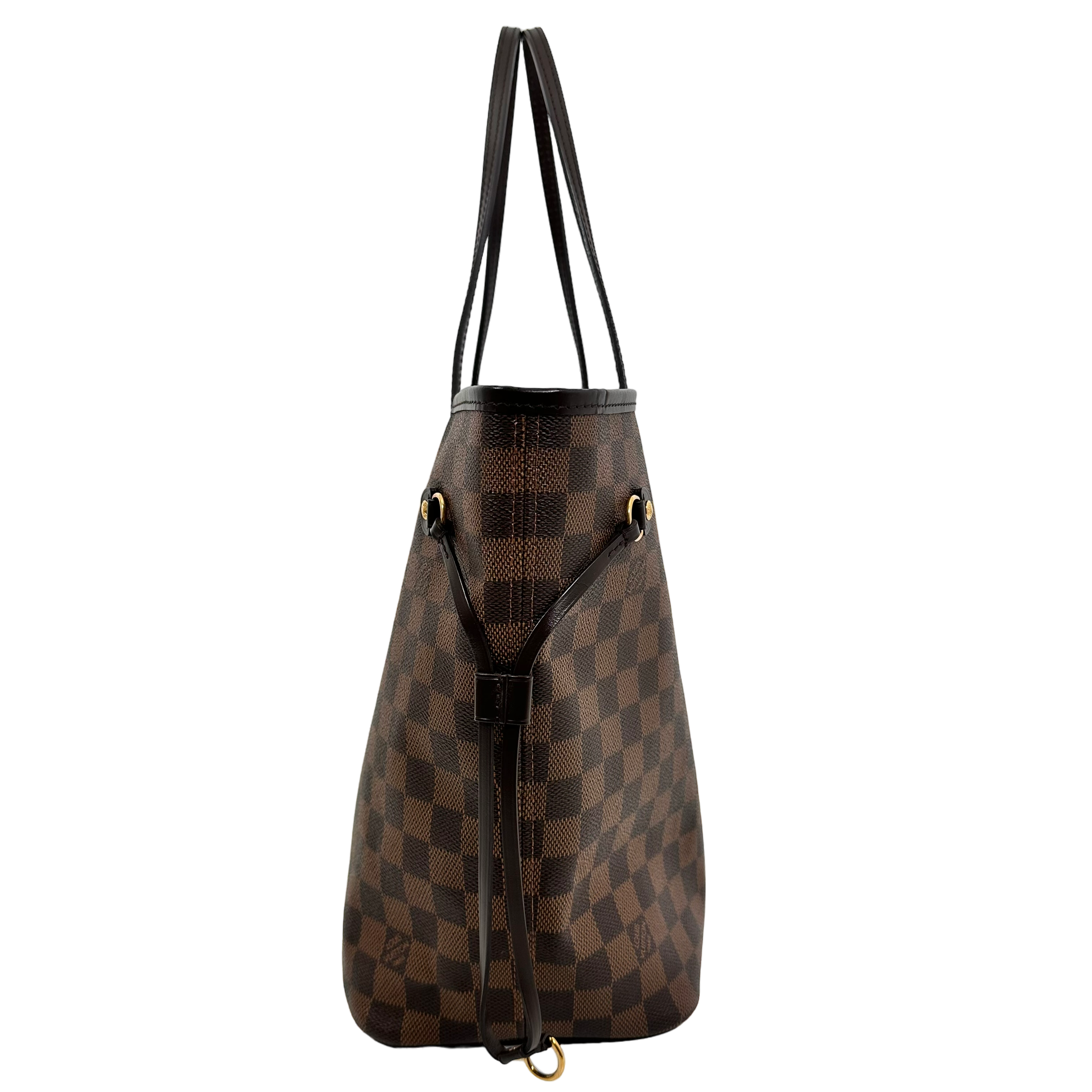 Damier Ebene Neverfull MM Rose Ballerine