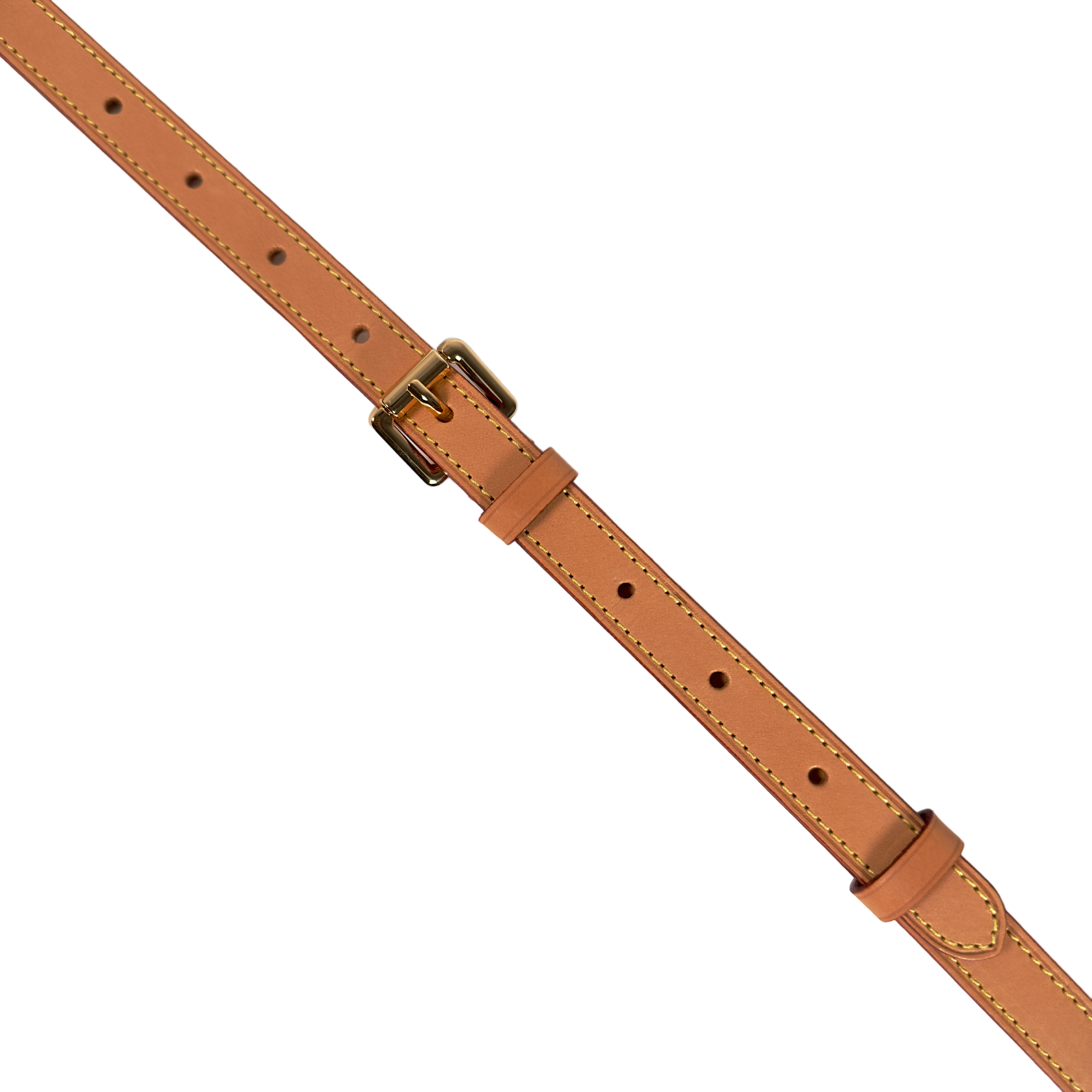 Wide Vachetta Leather Strap - Honey Patina