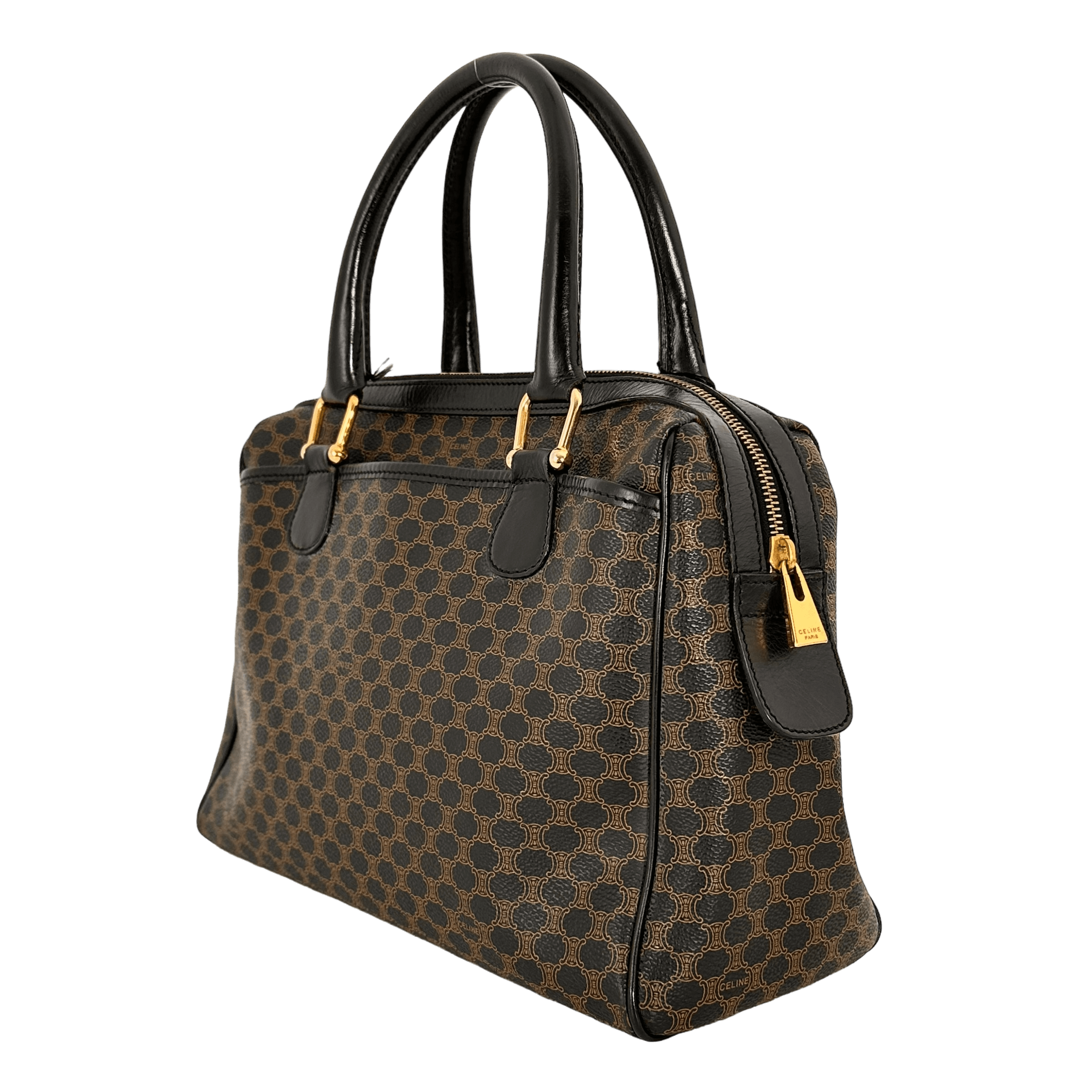 Black Macadam Boston Bag