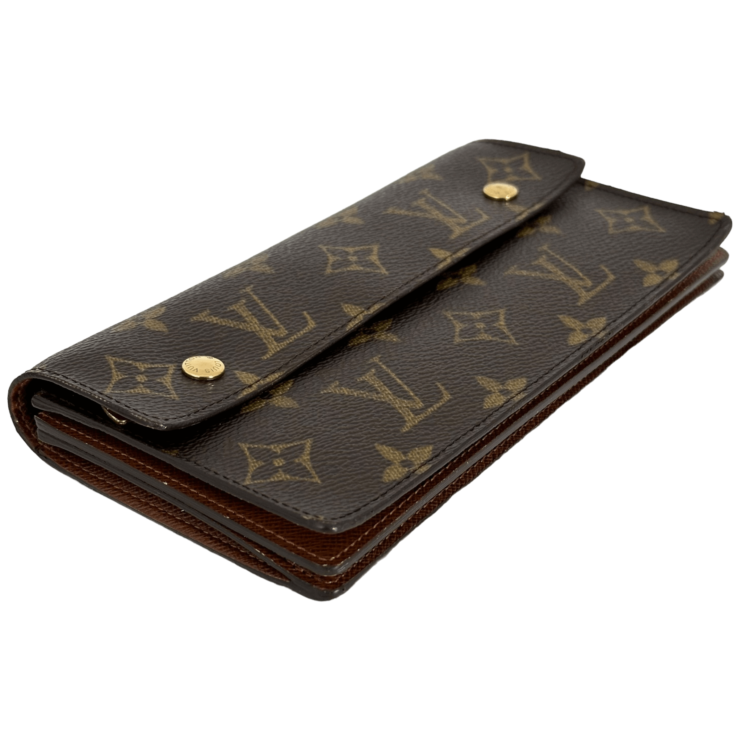 Monogram Double Snap Long Wallet