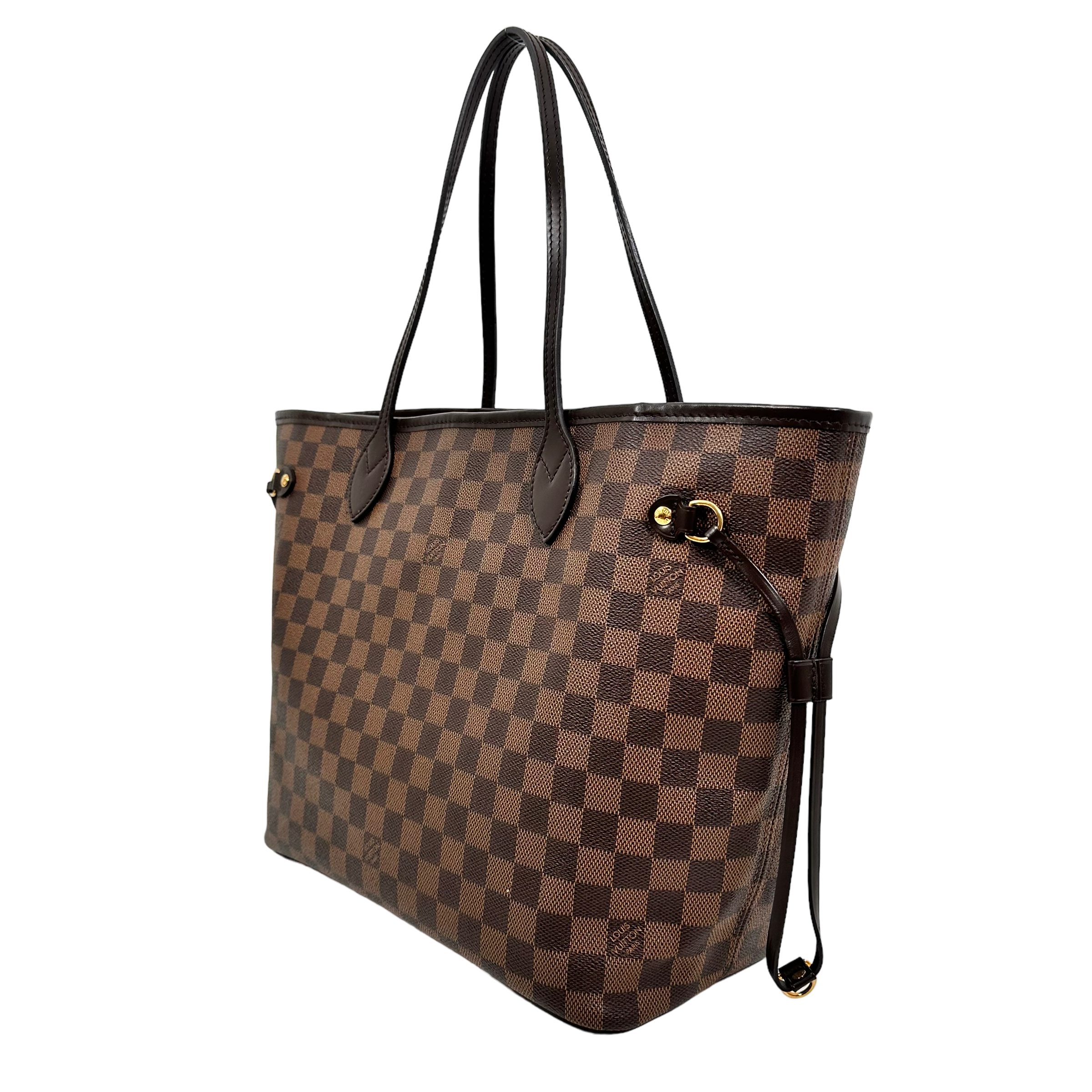 Damier Ebene Neverfull MM Rose Ballerine