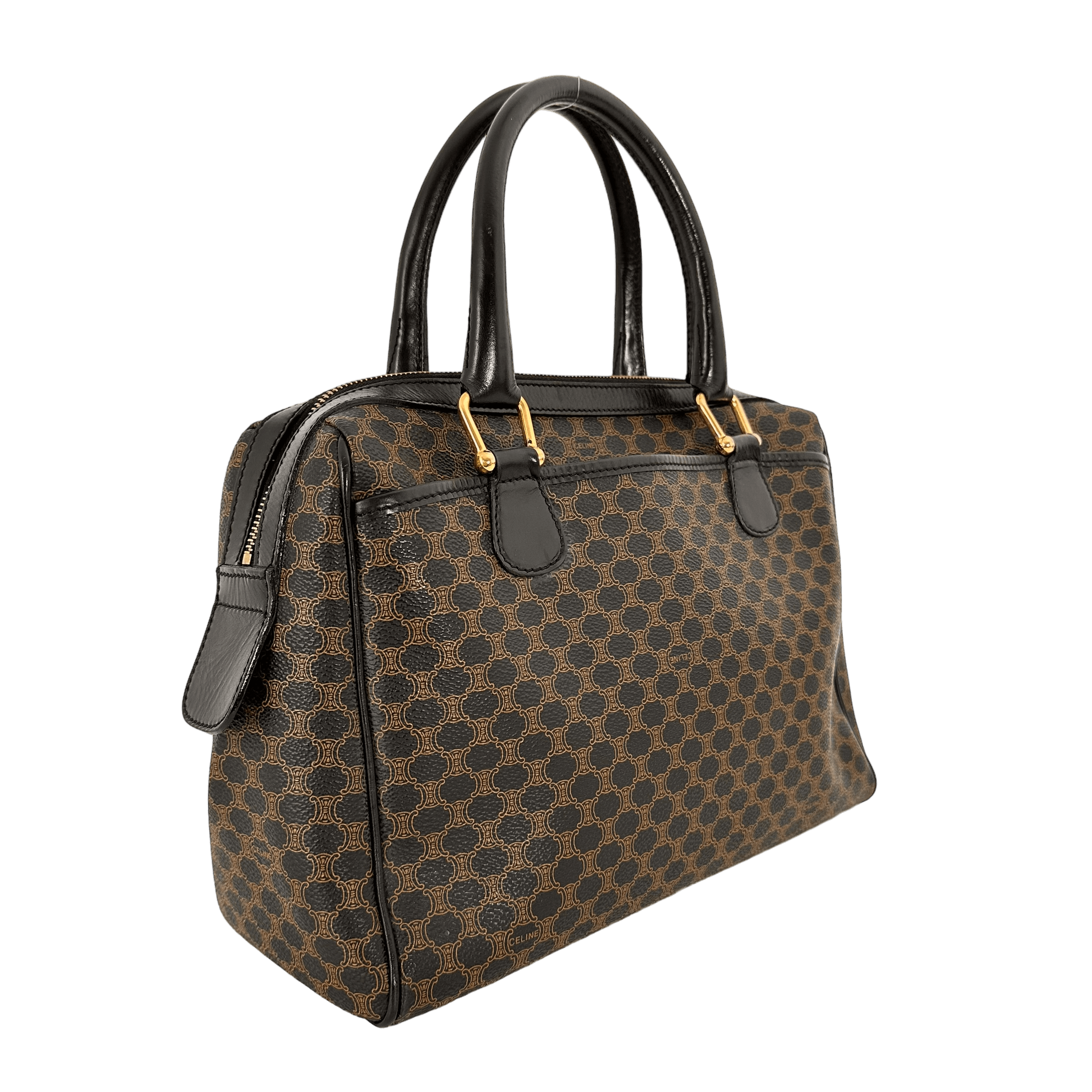 Black Macadam Boston Bag