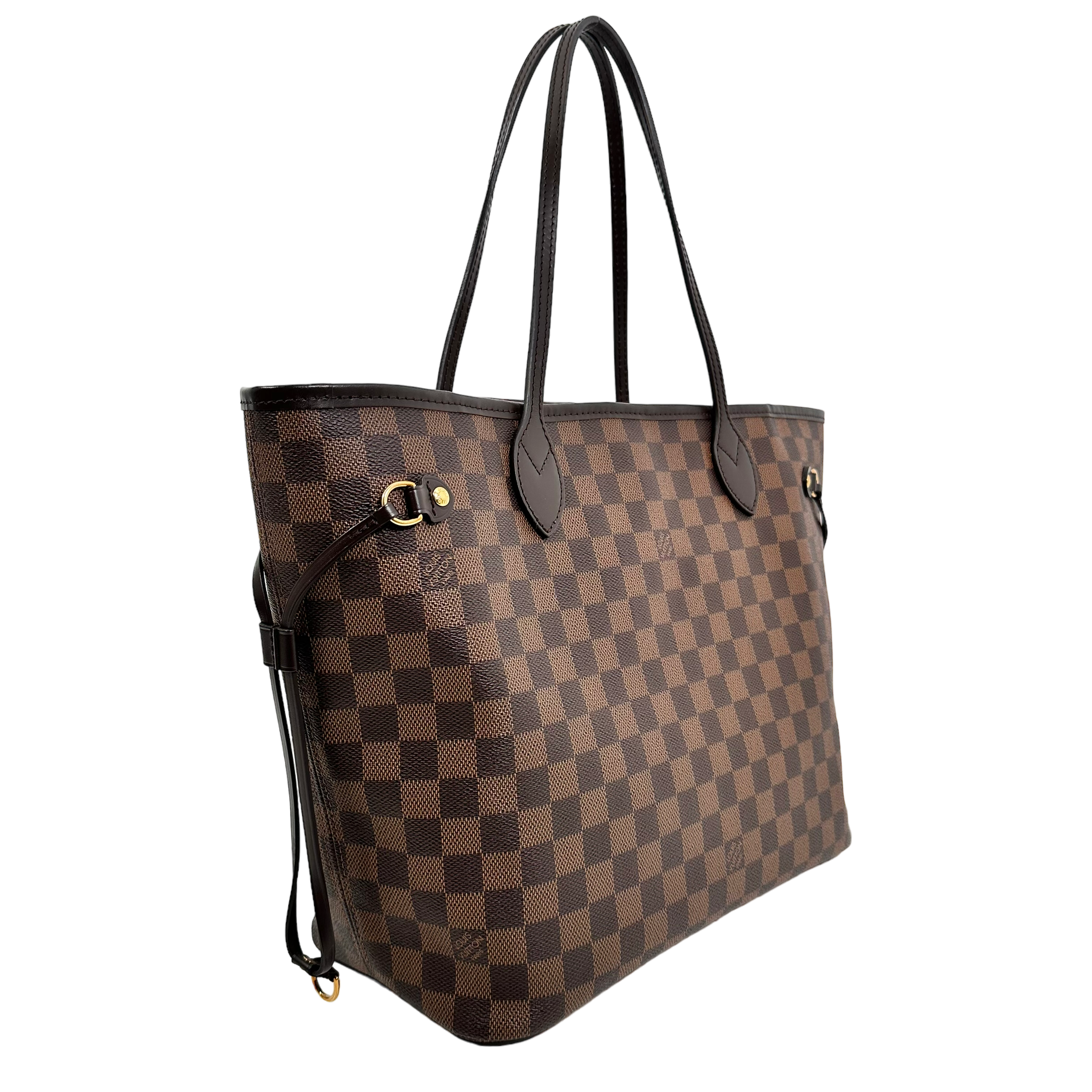 Damier Ebene Neverfull MM Rose Ballerine
