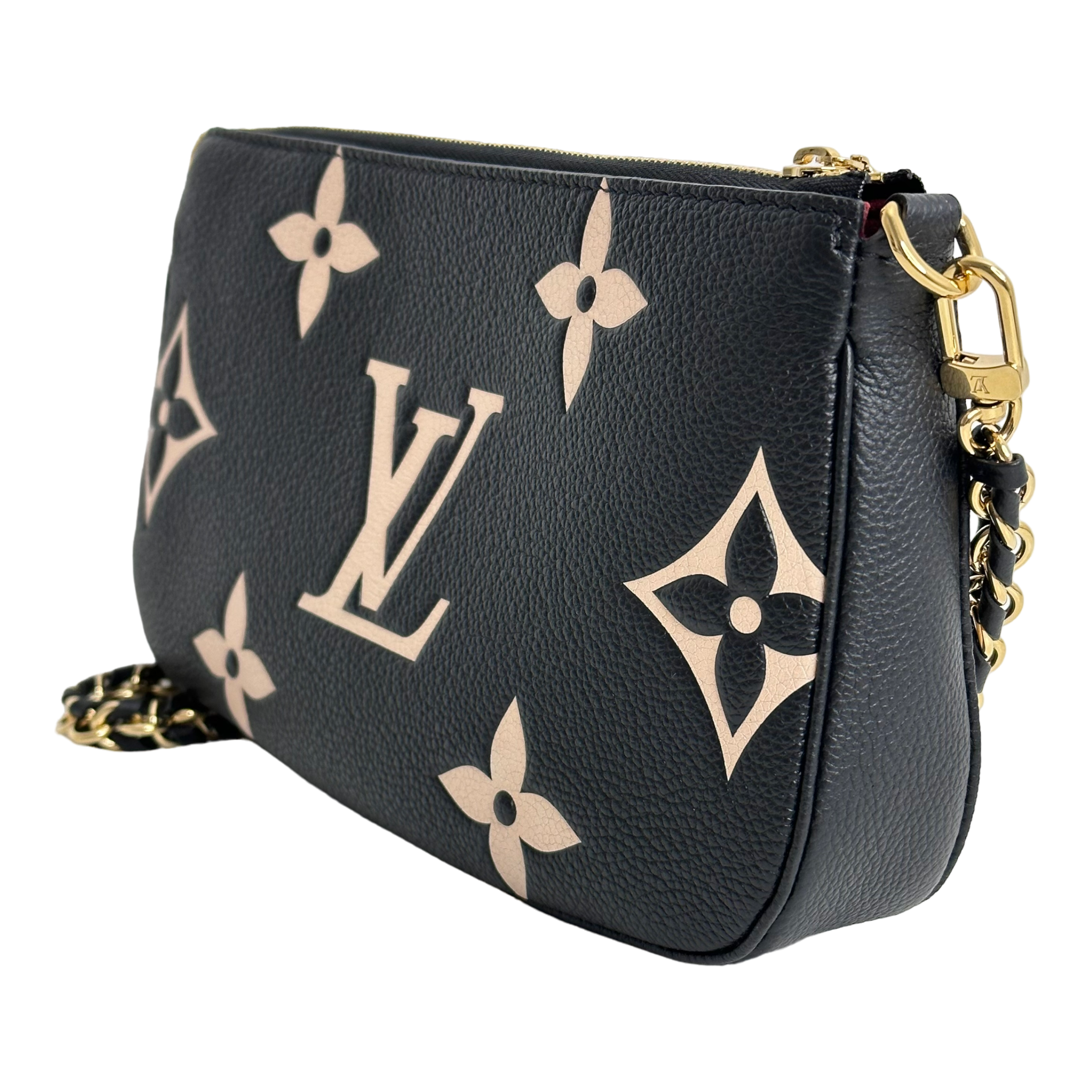 Bicolor Monogram Empreinte Leather Multi Pochette