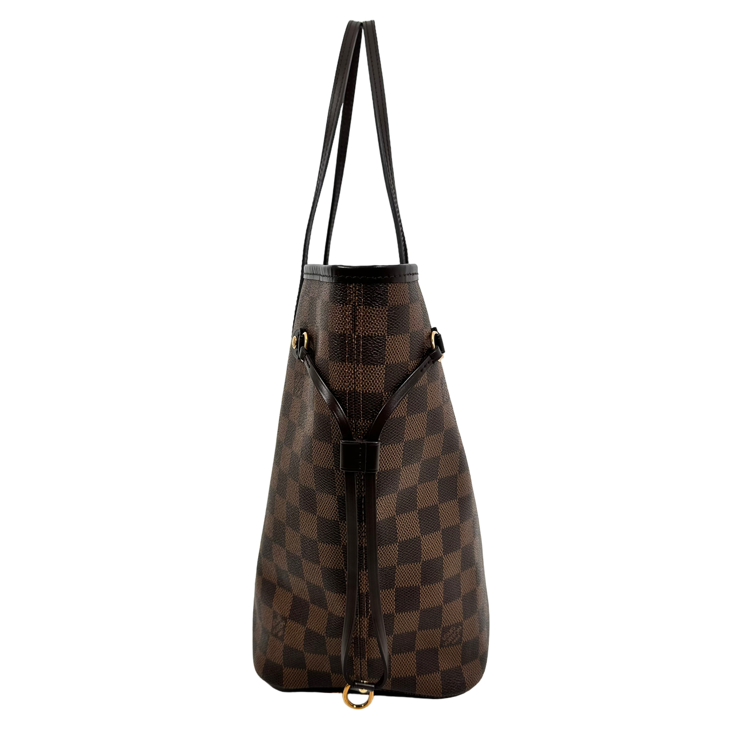 Damier Ebene Neverfull MM Rose Ballerine