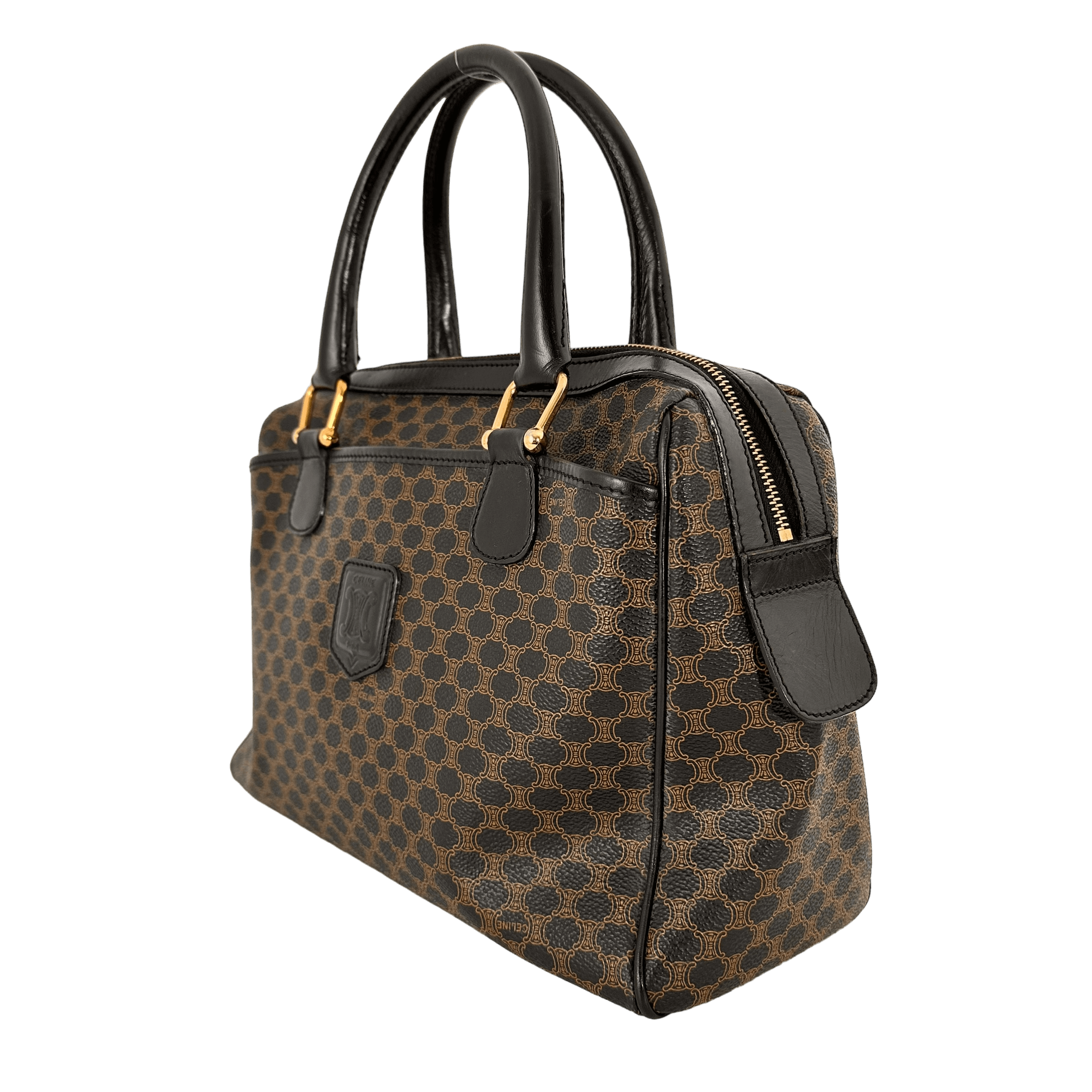 Black Macadam Boston Bag