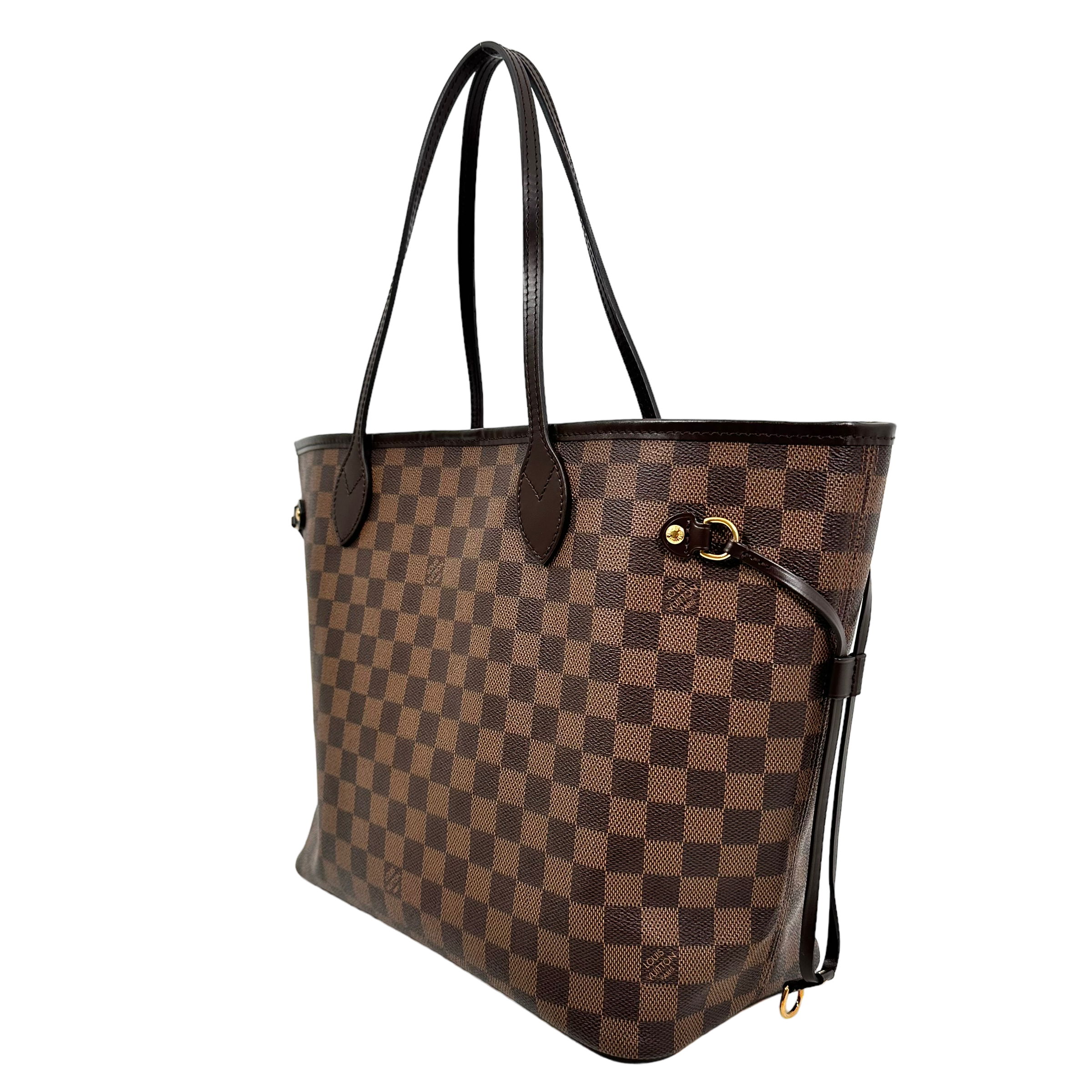 Damier Ebene Neverfull MM Rose Ballerine