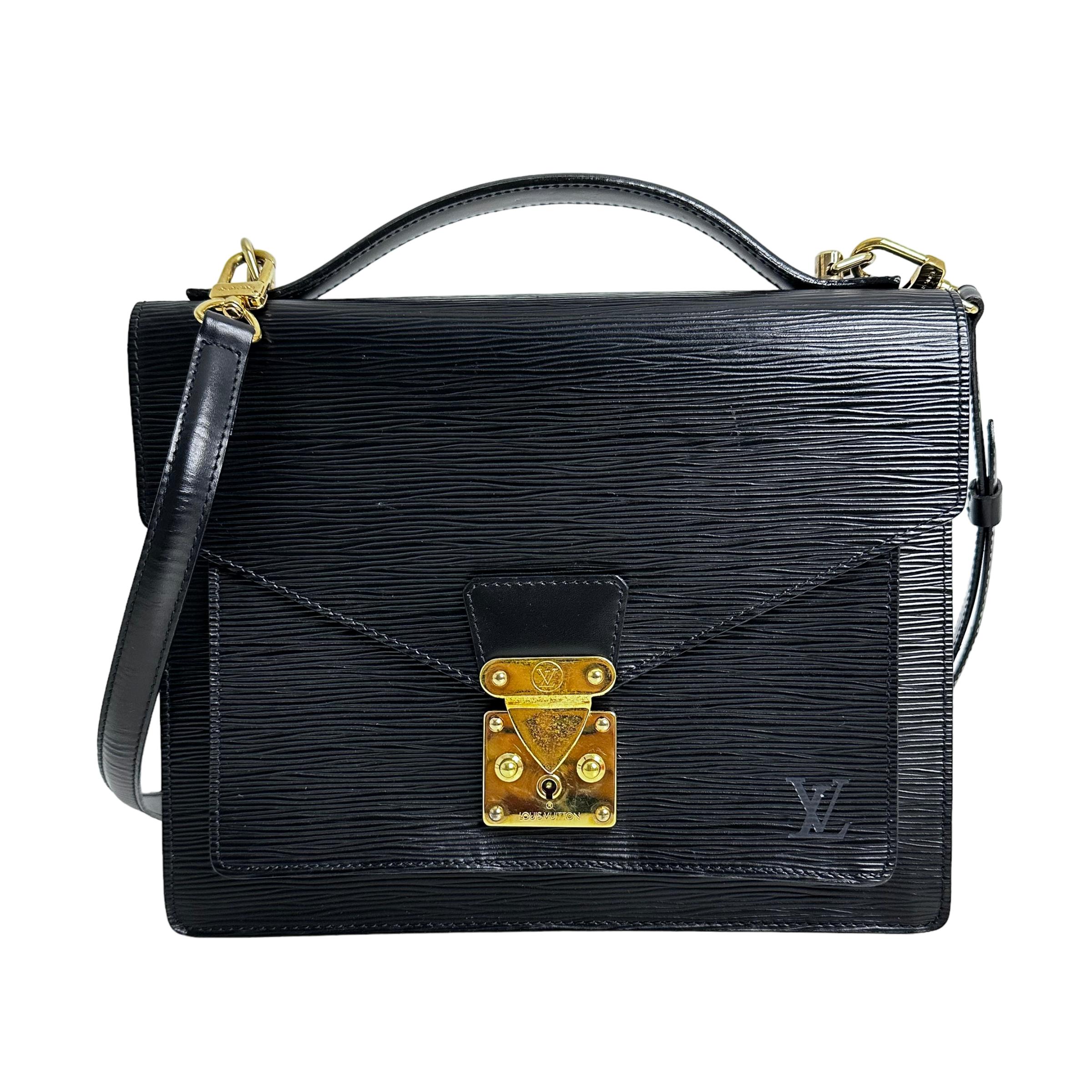 Black Epi Monceau Bag