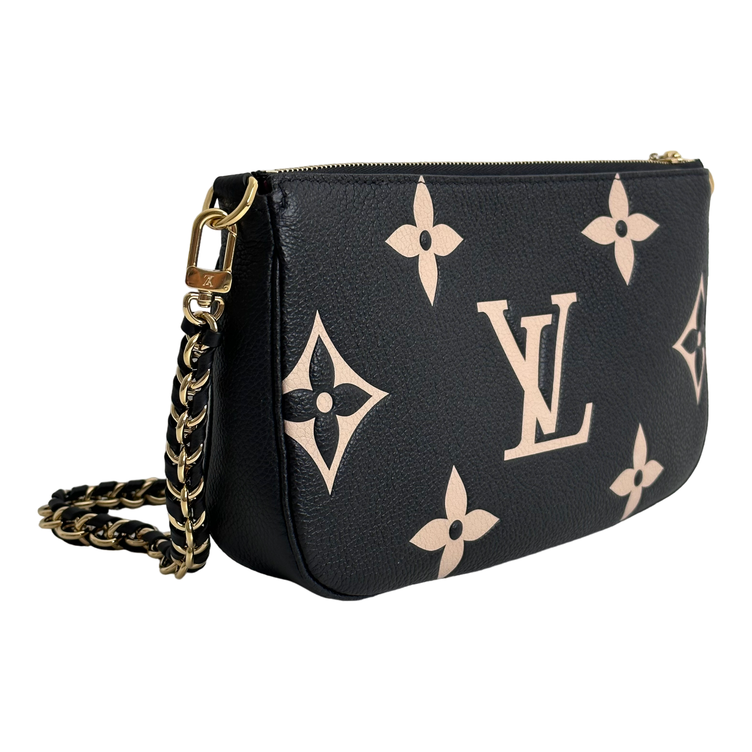 Bicolor Monogram Empreinte Leather Multi Pochette