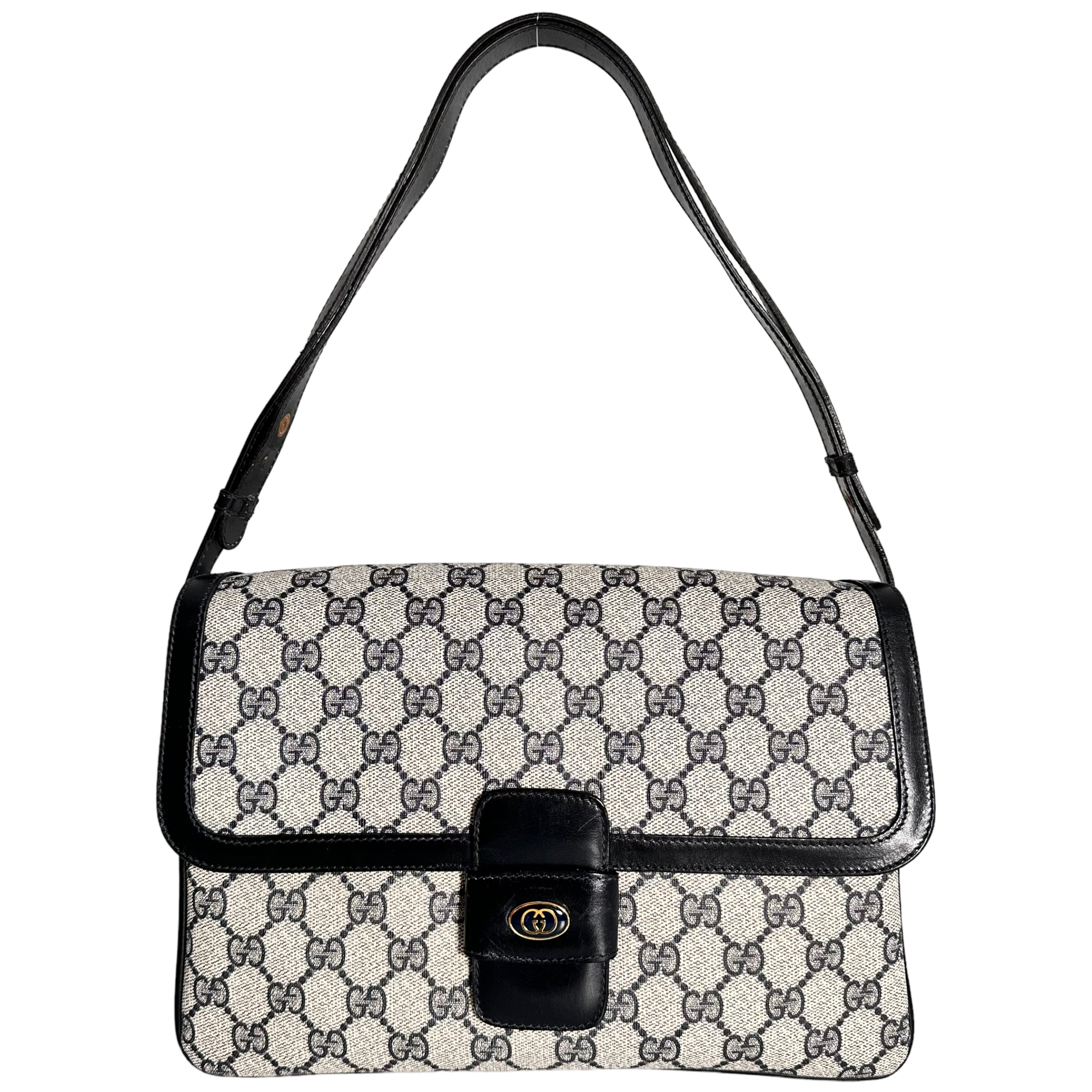 Navy GG Web Crossbody