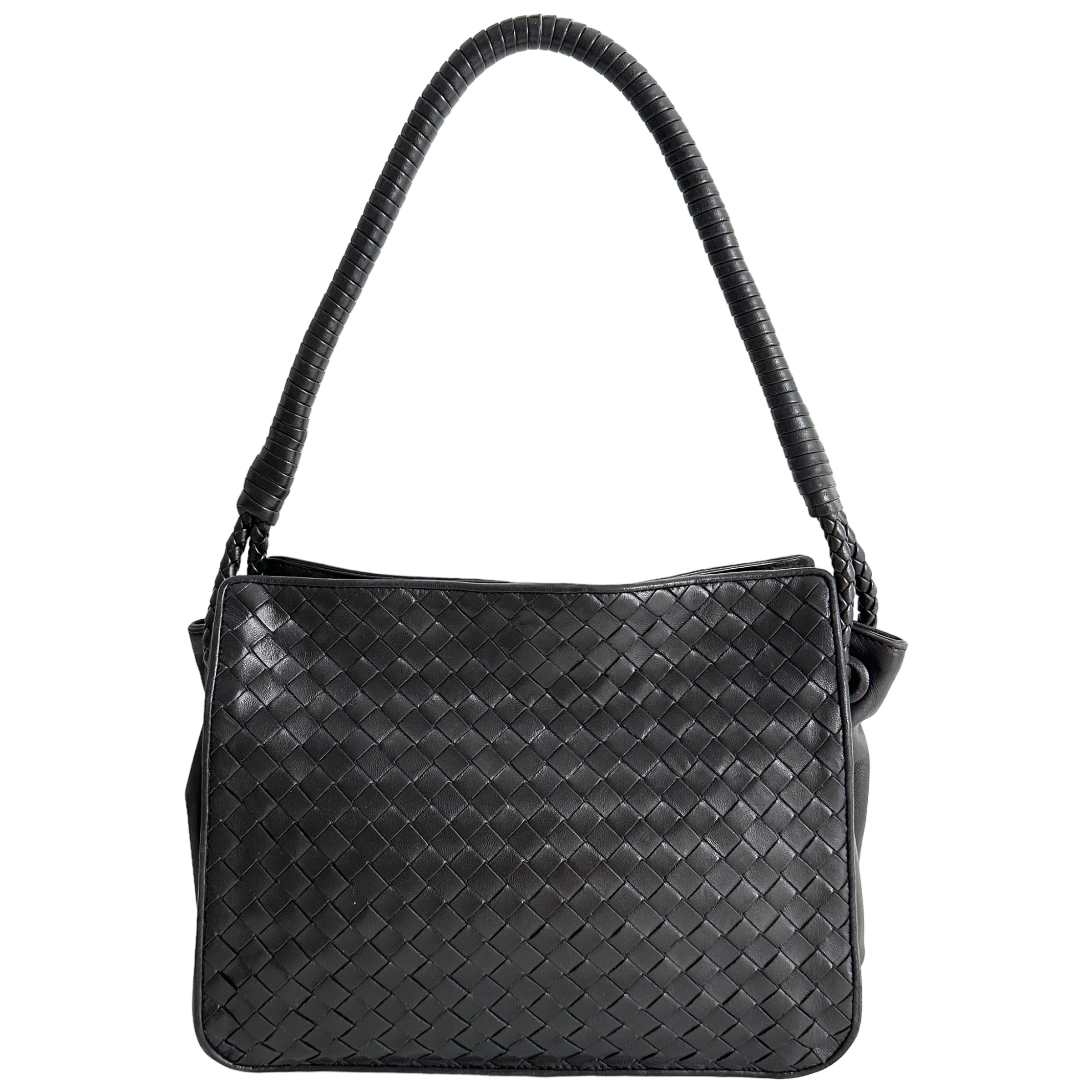 Intrecciato Leather Shoulder Bag
